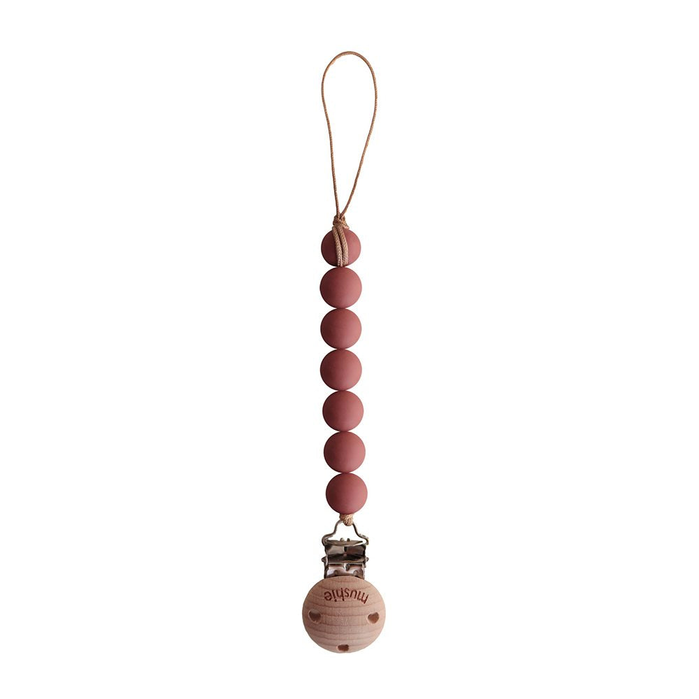 portaciuccio-catenella-perle-silicone-colore-rosso