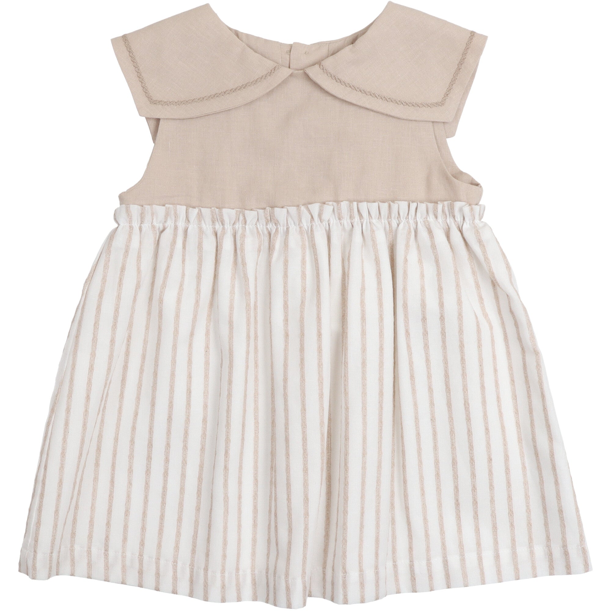 vestito-estivo-colore-beige-per-bimba-modello-estivo-collo-alla-marinara