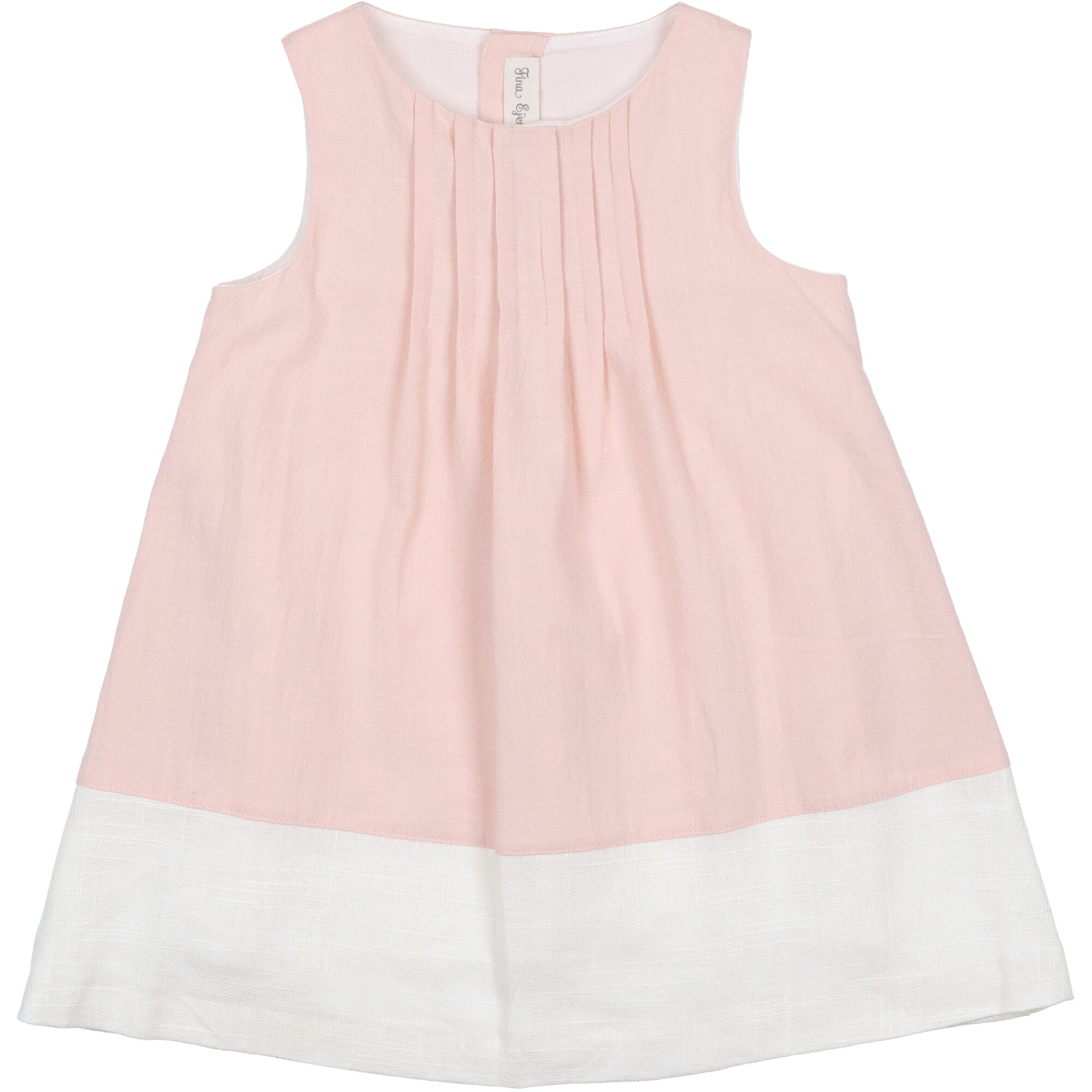 vestito-rosa-e-bianco-per-bambina-senza-maniche