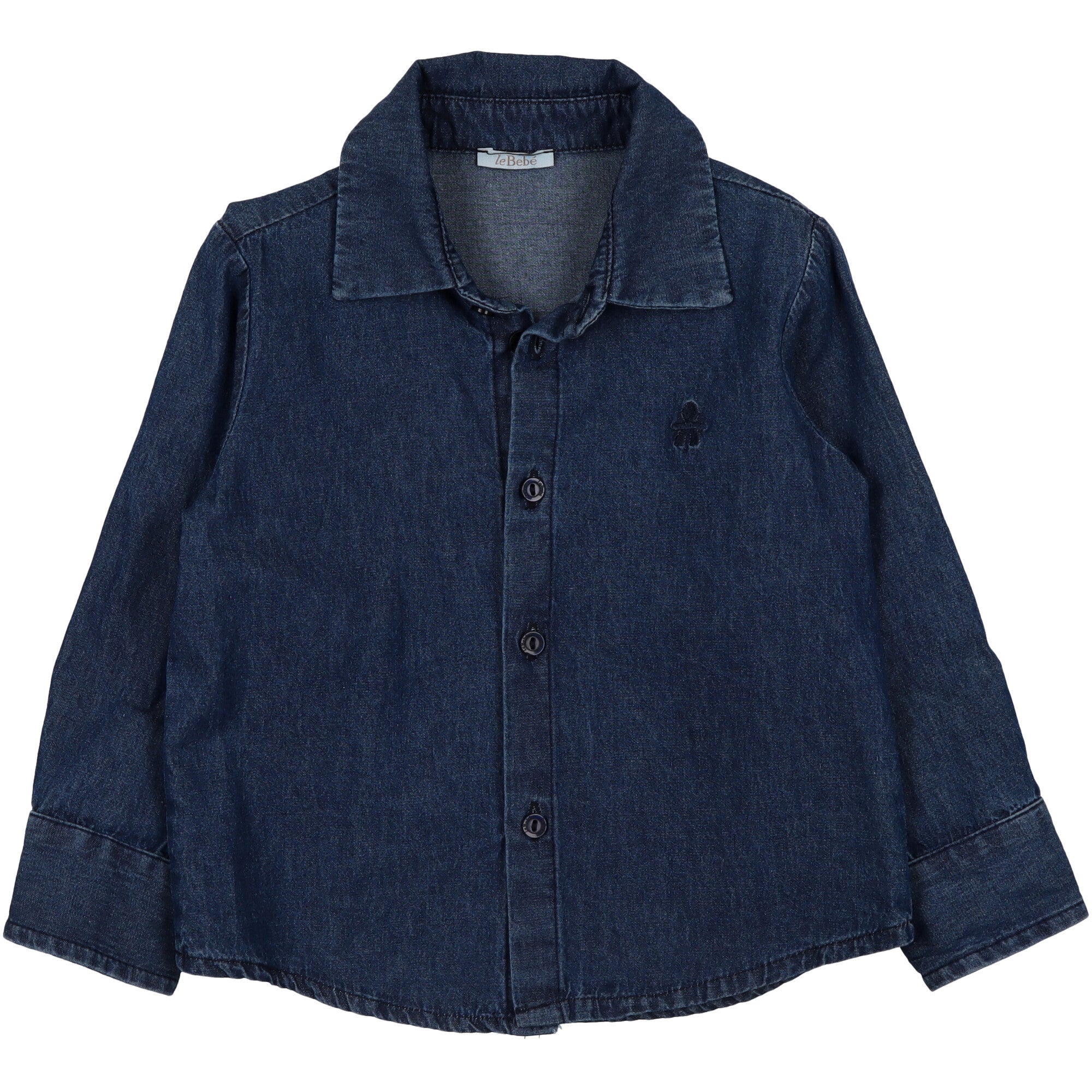 camicia-per-bimbo-in-cotone-effetto-jeans-manica-lunga