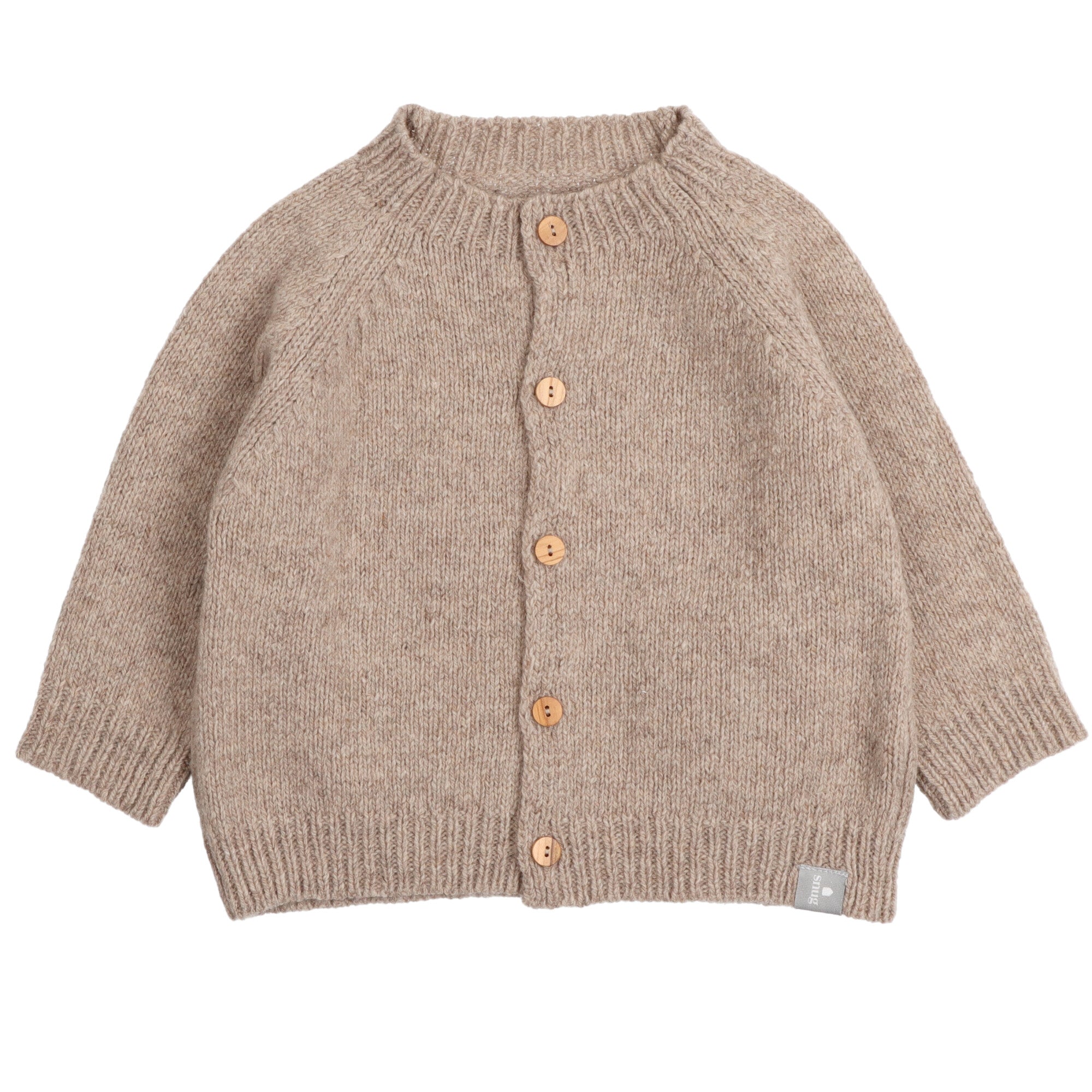 cardigan-in-lana-marrone-aperto-con-bottoni-in-legno