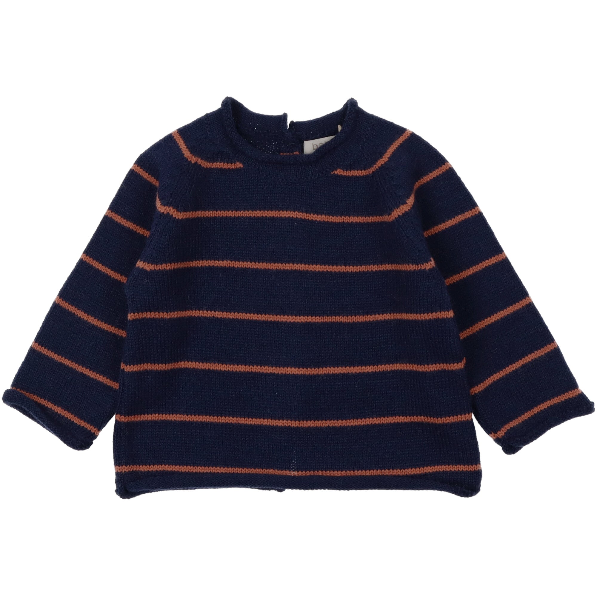 maglione-blu-per-neonati-si abbottona dietro