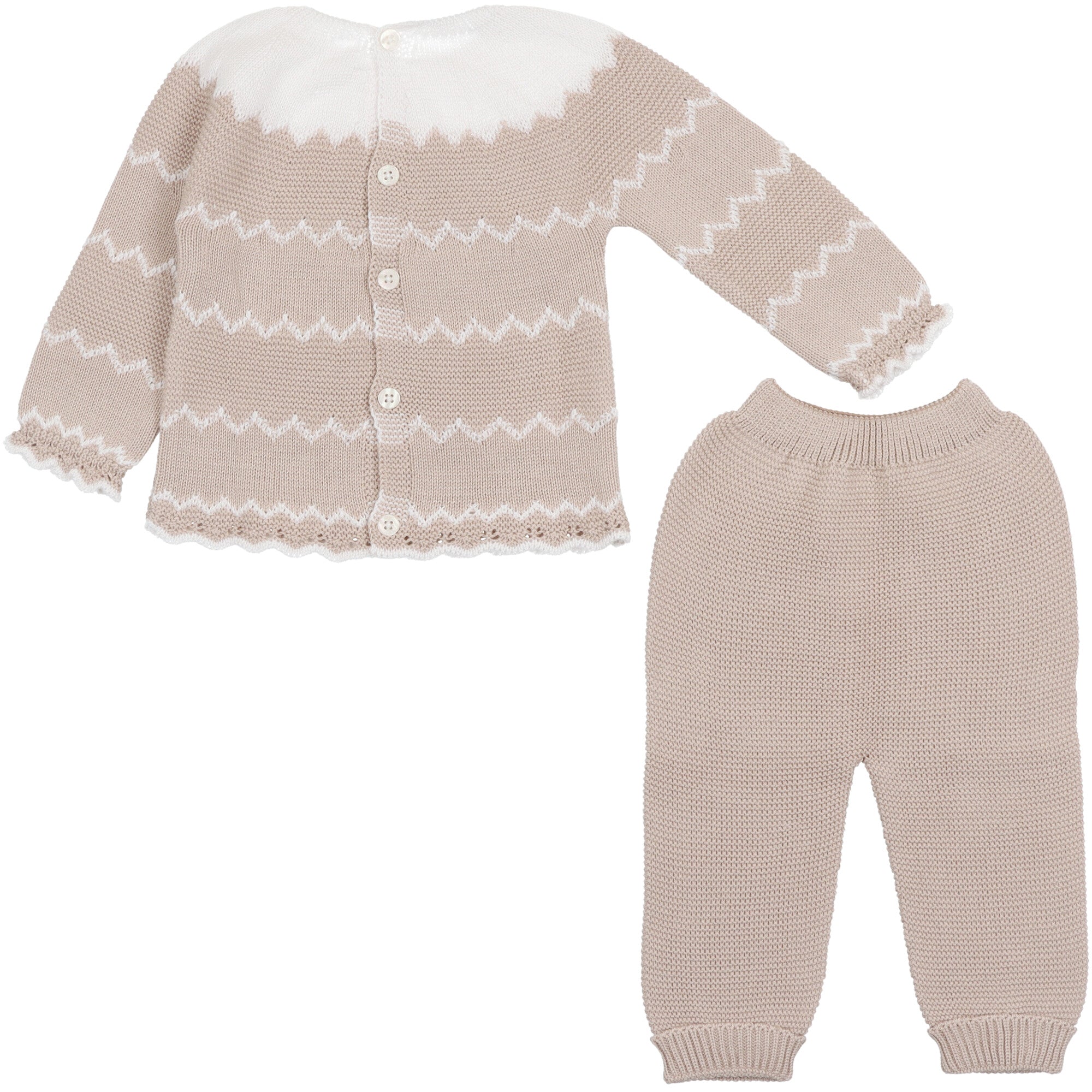 Completo Maglia e Pantalone Beige