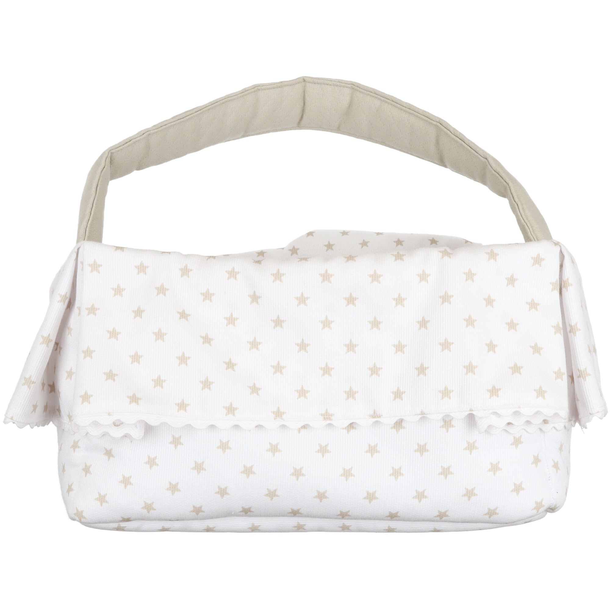 Cestino Portaoggetti Stelle Beige