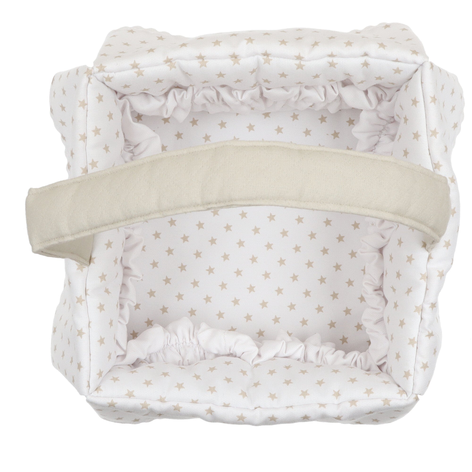Cestino Portaoggetti Stelle Beige
