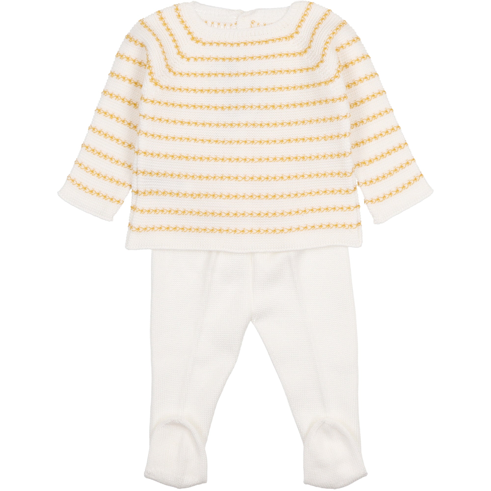 maglia-di-cotone-a-righe-colore-ocra-e-pantalone-in-colore-bianco-con-piede-chiuso-per-neonati