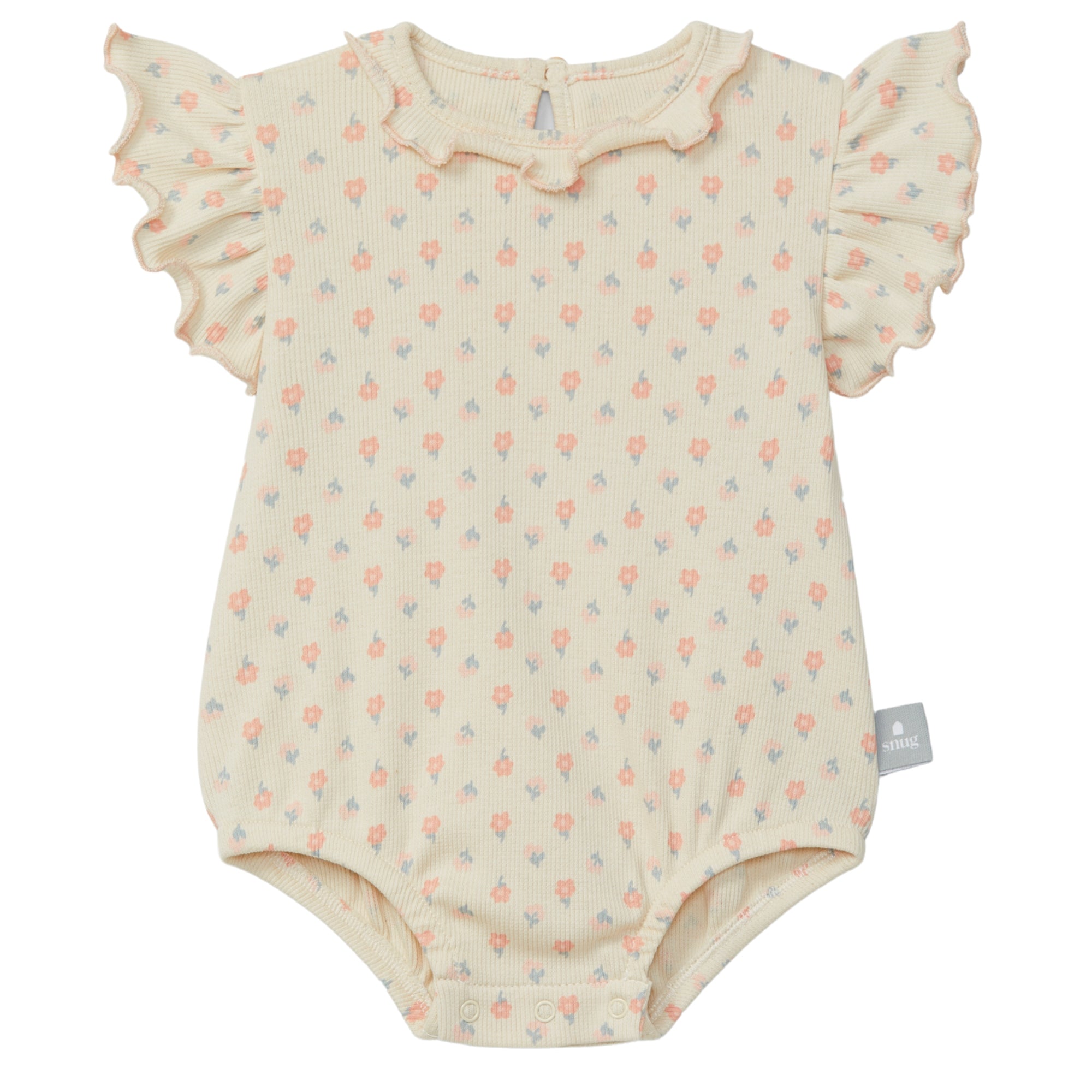 pagliaccetto-panna-stampa-fiorellini-rosa-con-volant-per-neonata