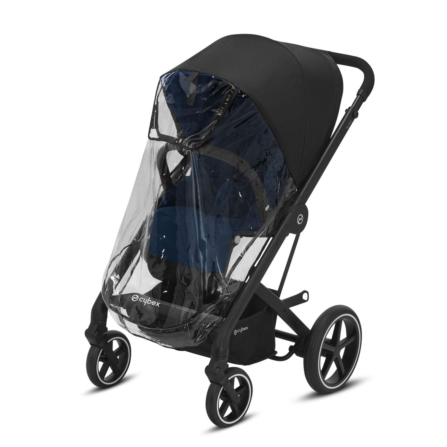 parapioggia-passeggino-cybex-modello-Balios-trasparente