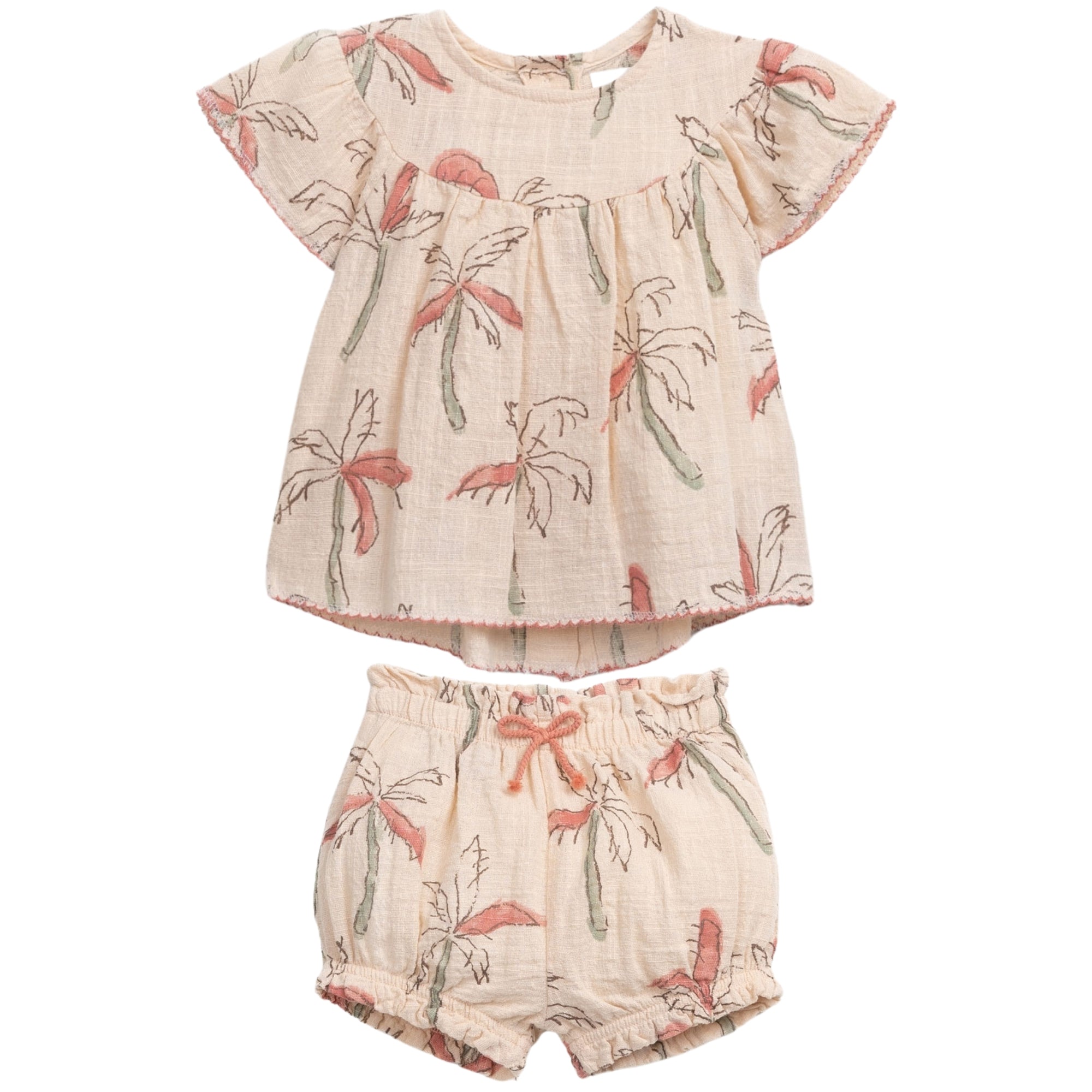 completo-blusa-e-short-in-cotone-stampa-palme-play-up