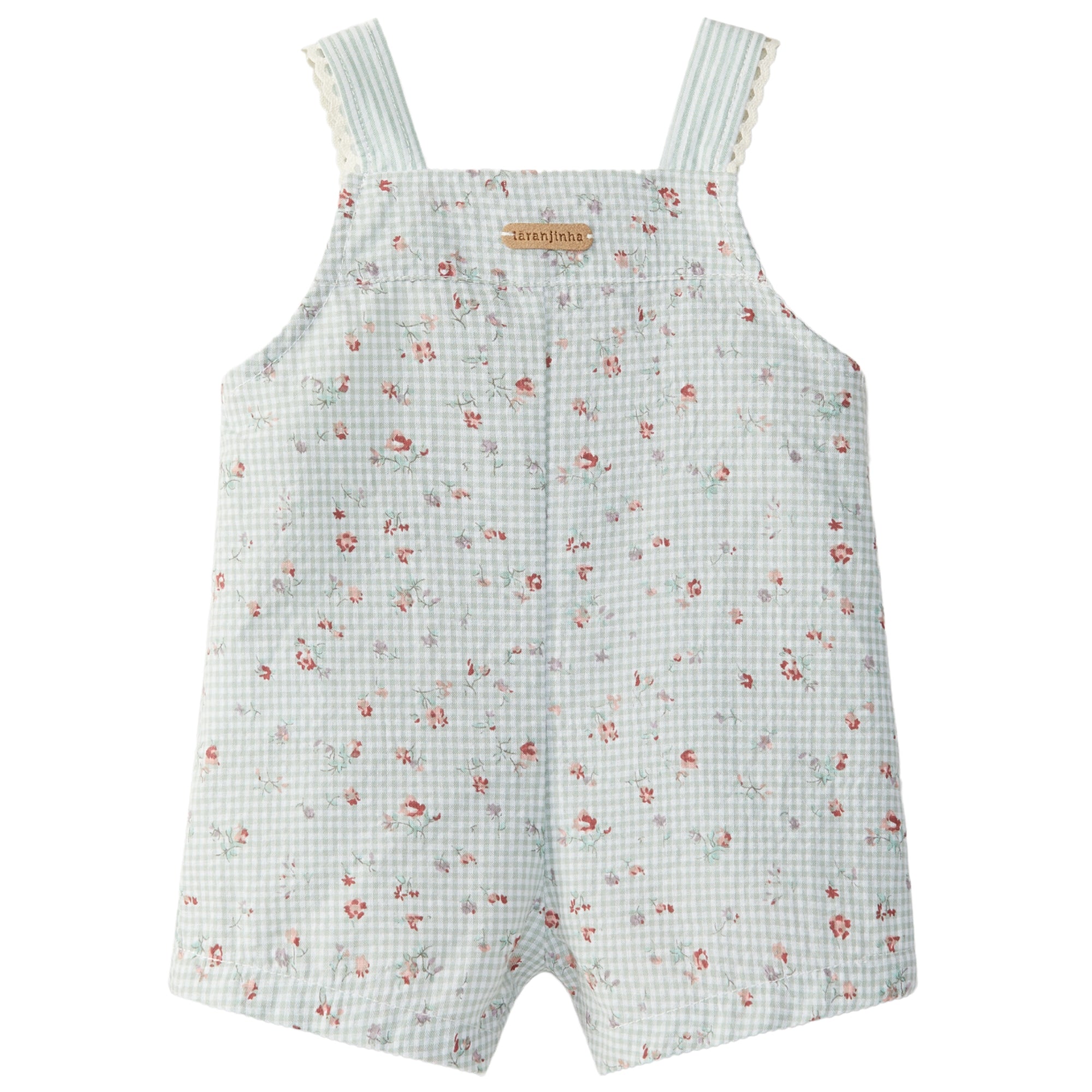 salopette-colore-verde-stampa-fiorellini-rossi-per-bambina