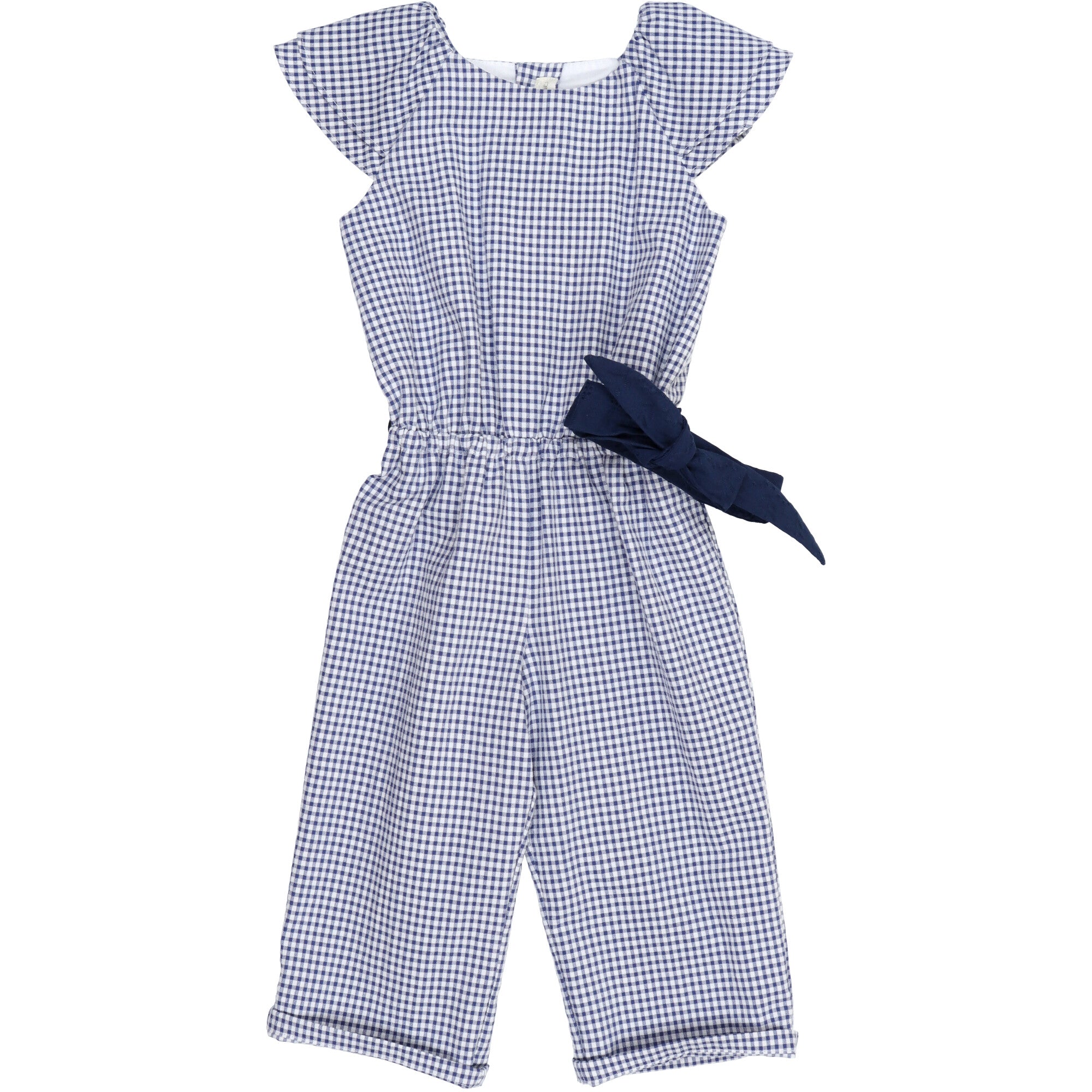 tuta-maniche-corte-in-colore-blu-moda-bambina-estiva