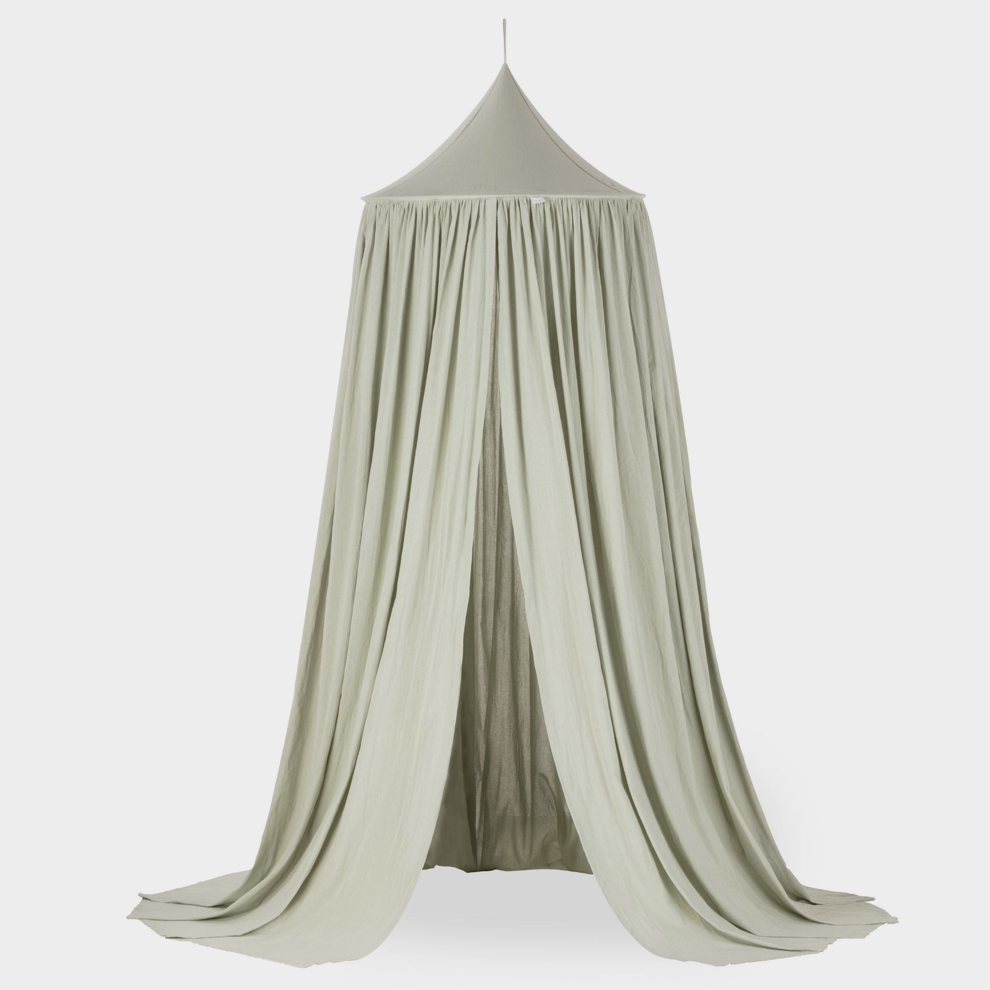 baldacchino per bambini in cotone colore verde
