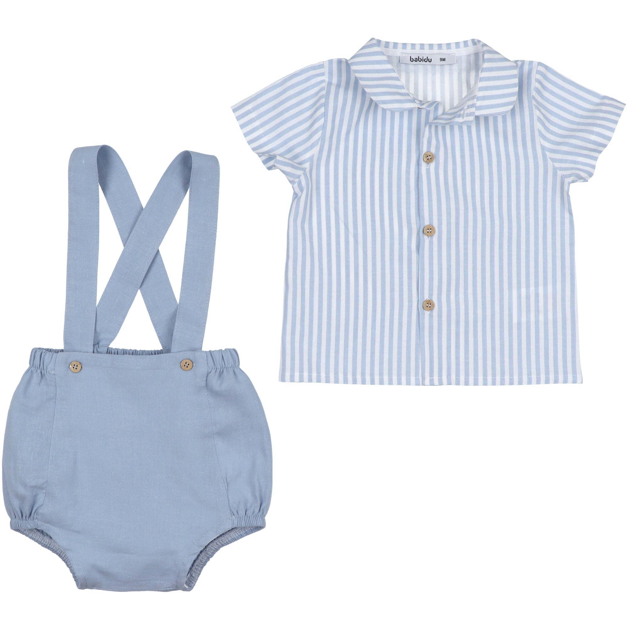 Camicia e salopette/9 mesi