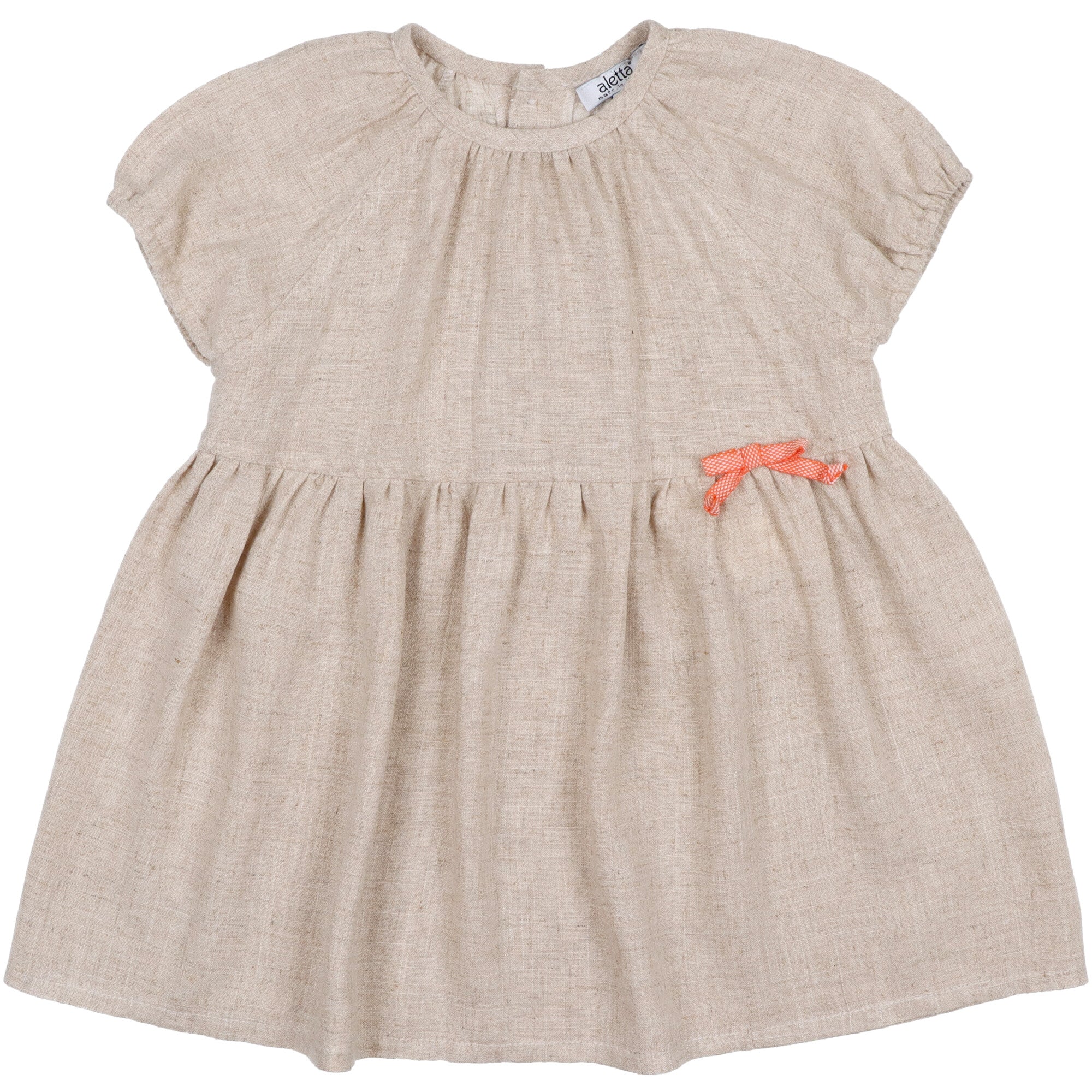 blusa-e-pantaloni-in-lino-per-bambina-colore-ecru//18 mesi