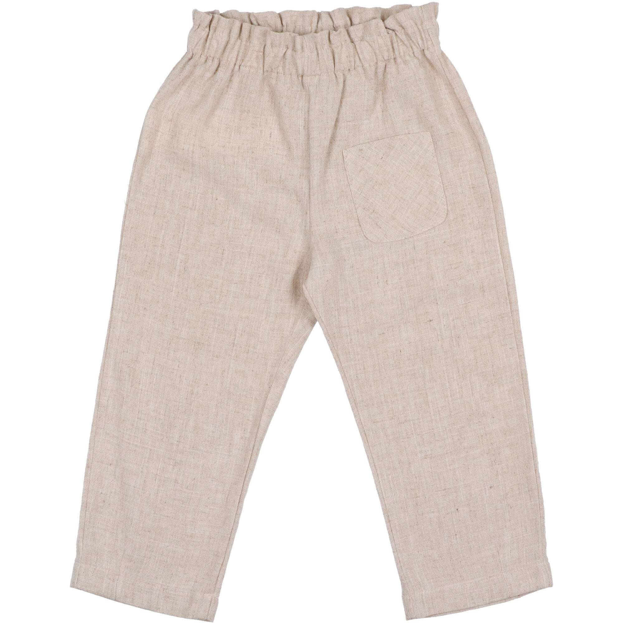blusa-e-pantaloni-in-lino-per-bambina-colore-ecru//18 mesi