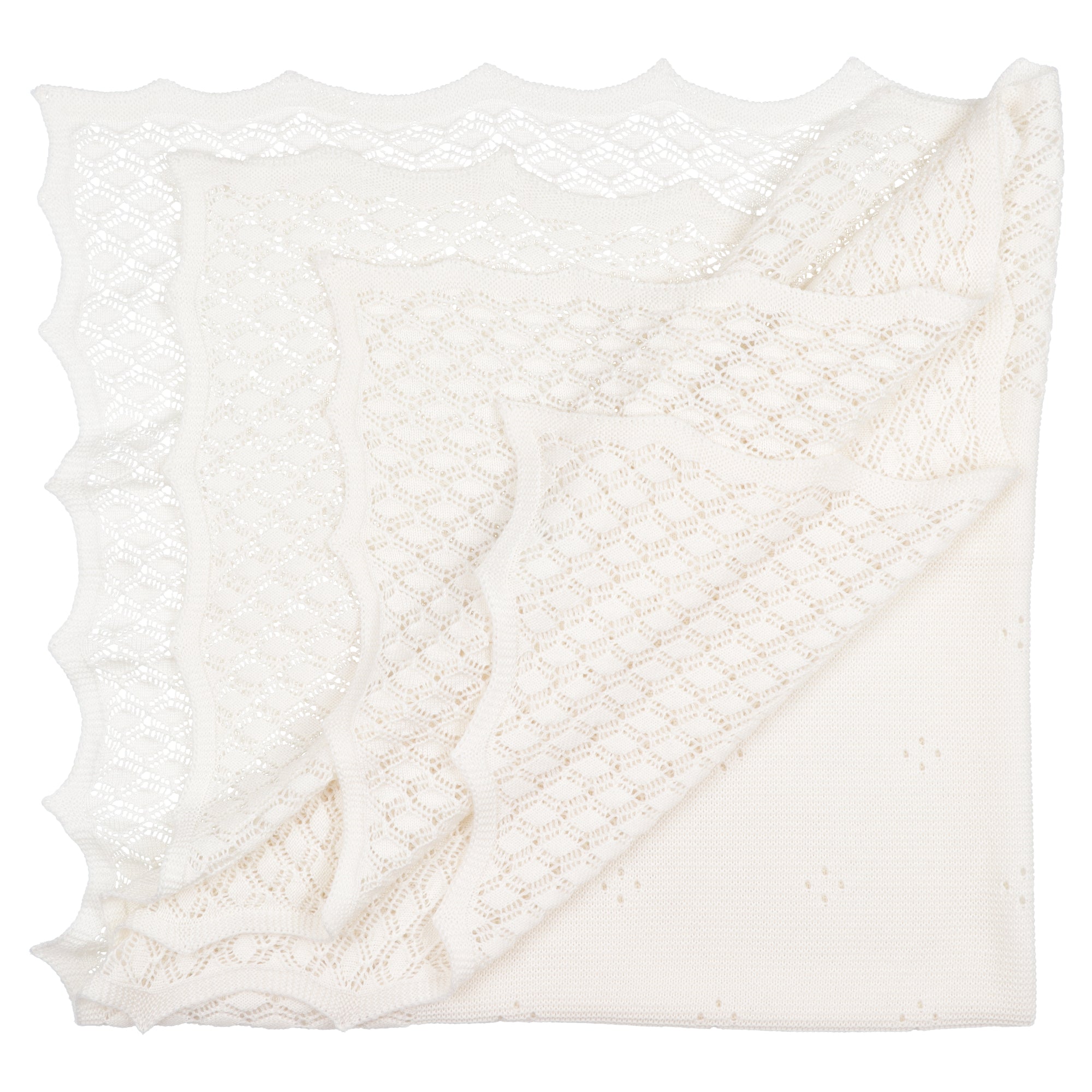 Coperta lana smerlata
