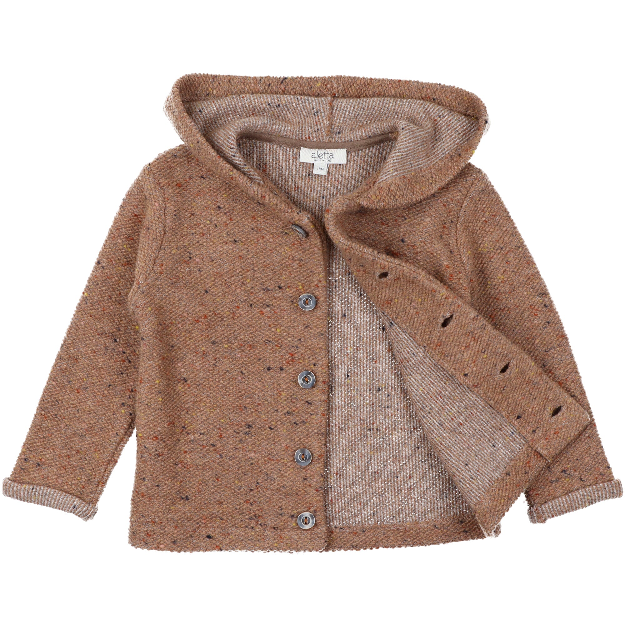 giacca-in-lana-chiusa-con-bottoni-e-cappuccio-colore-marrone