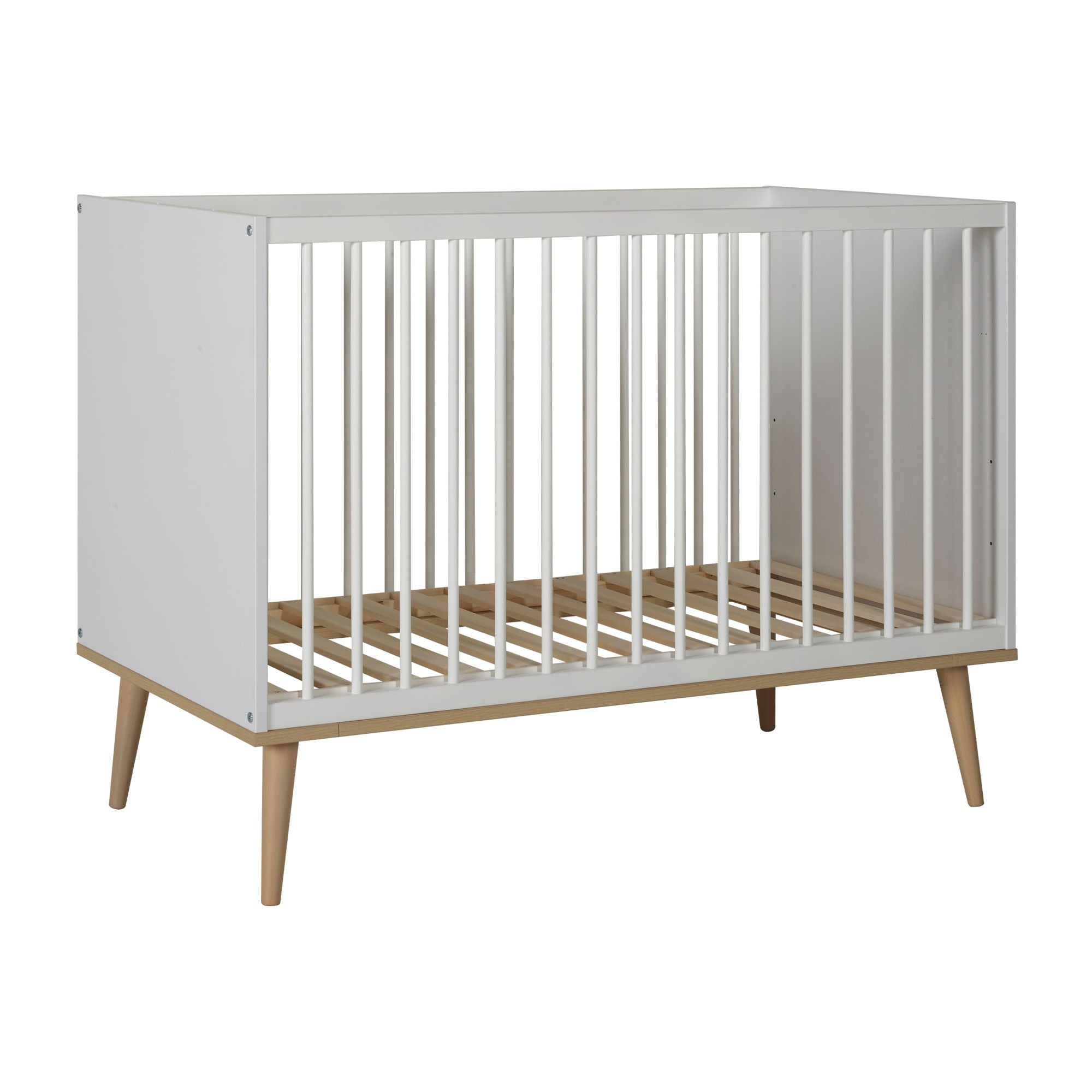 lettino-per-neonati-colore-bianco-misura-120x60cm-piedi-in-legno-di-faggio-doga-regolabile-sponde-fisse