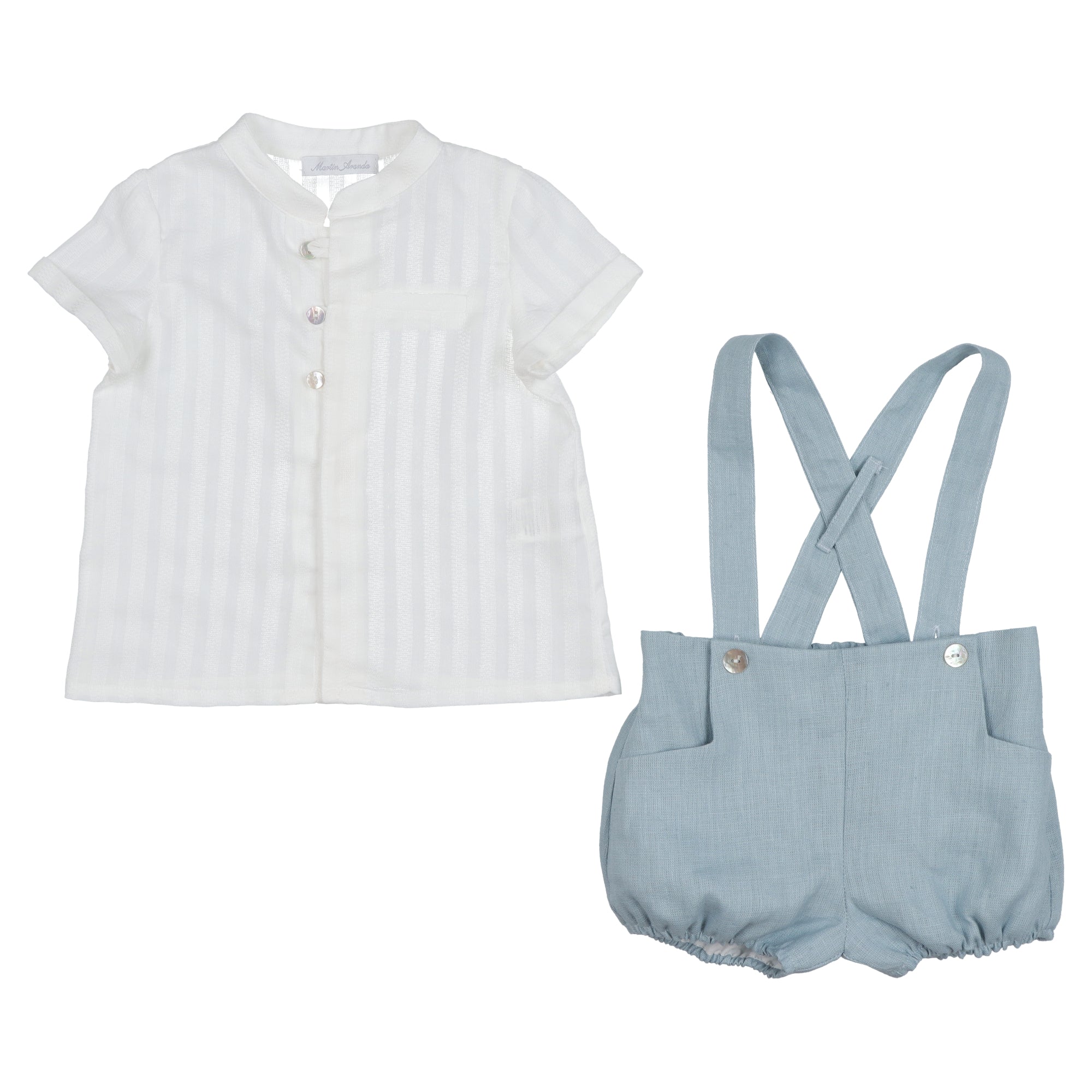 Salopette e camicia