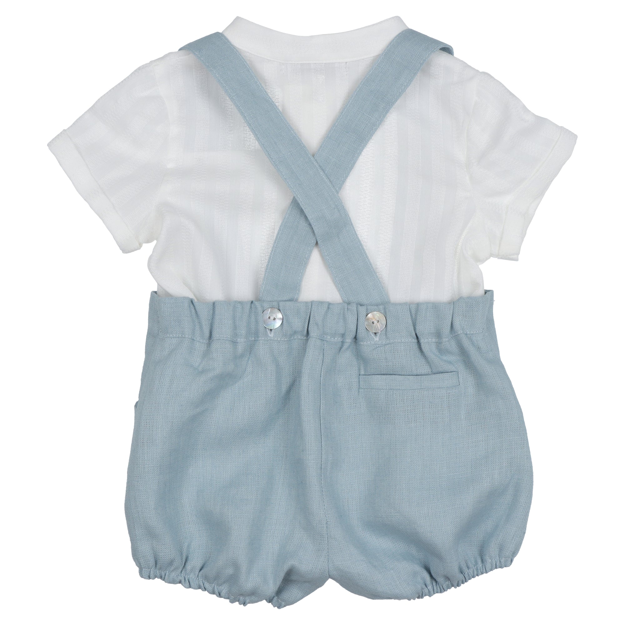 Salopette e camicia