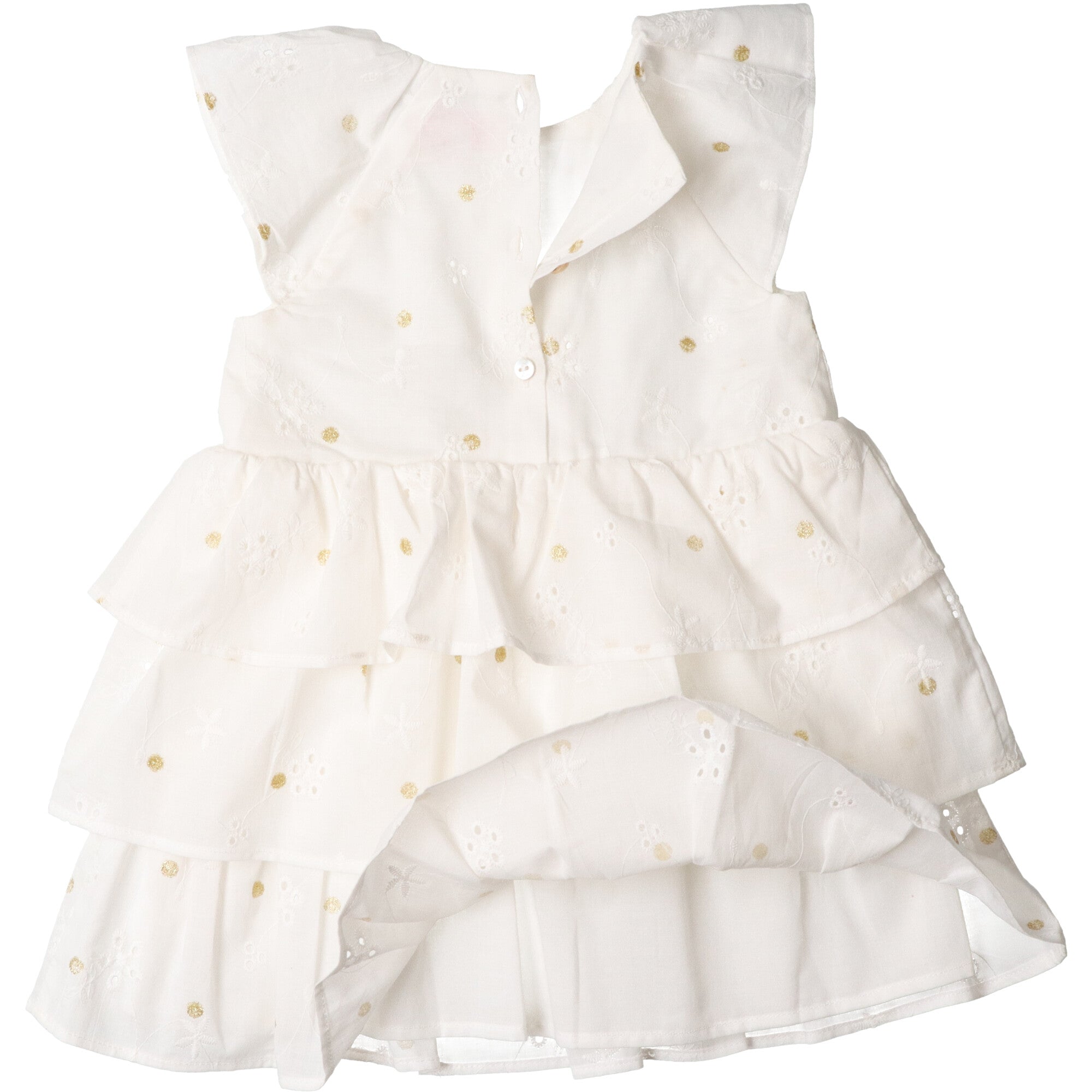 vestito-colore-bianco-in-cotone-con-pois-in-colore-oro