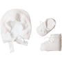 Cuffietta e Pantofole Cotone Rosa