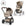 duo passeggino e carrozzina modello Balios S di Cybex colore beige