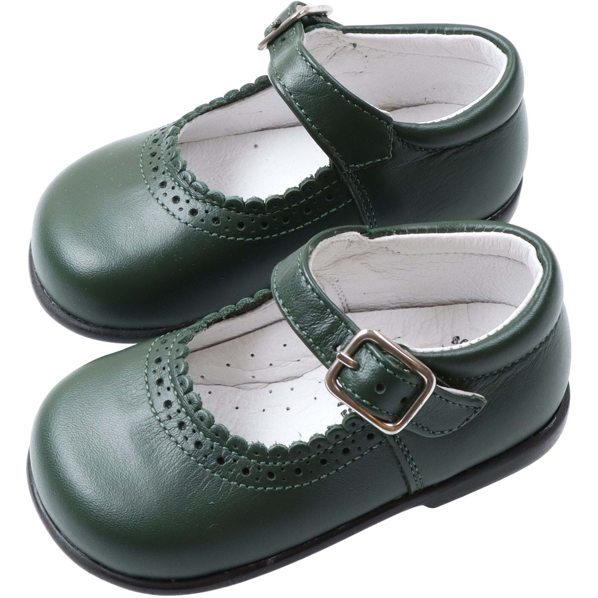scarpa-bambina-modello-ballerina-in-pelle-colore-verde