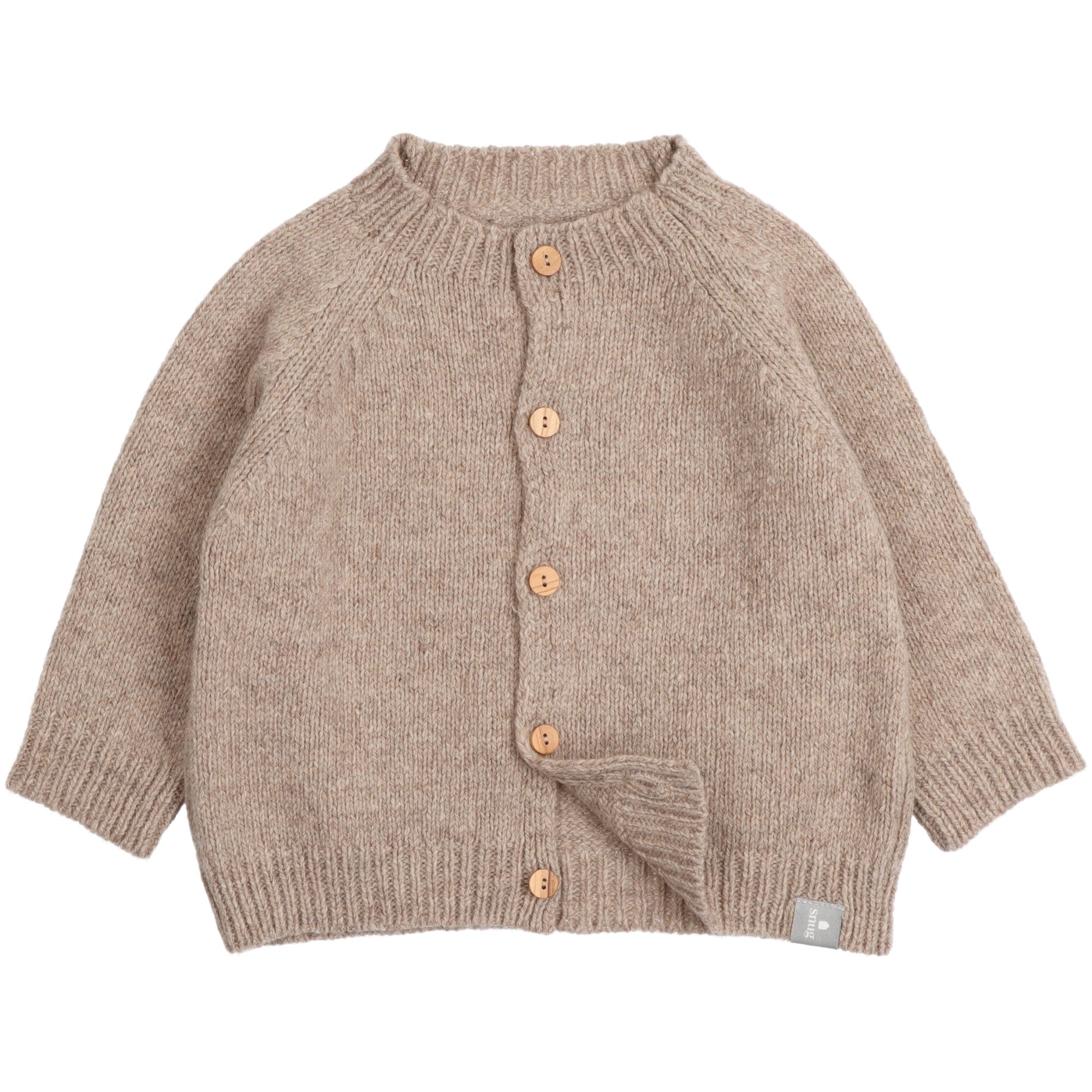 cardigan-in-lana-marrone-aperto-con-bottoni-in-legno