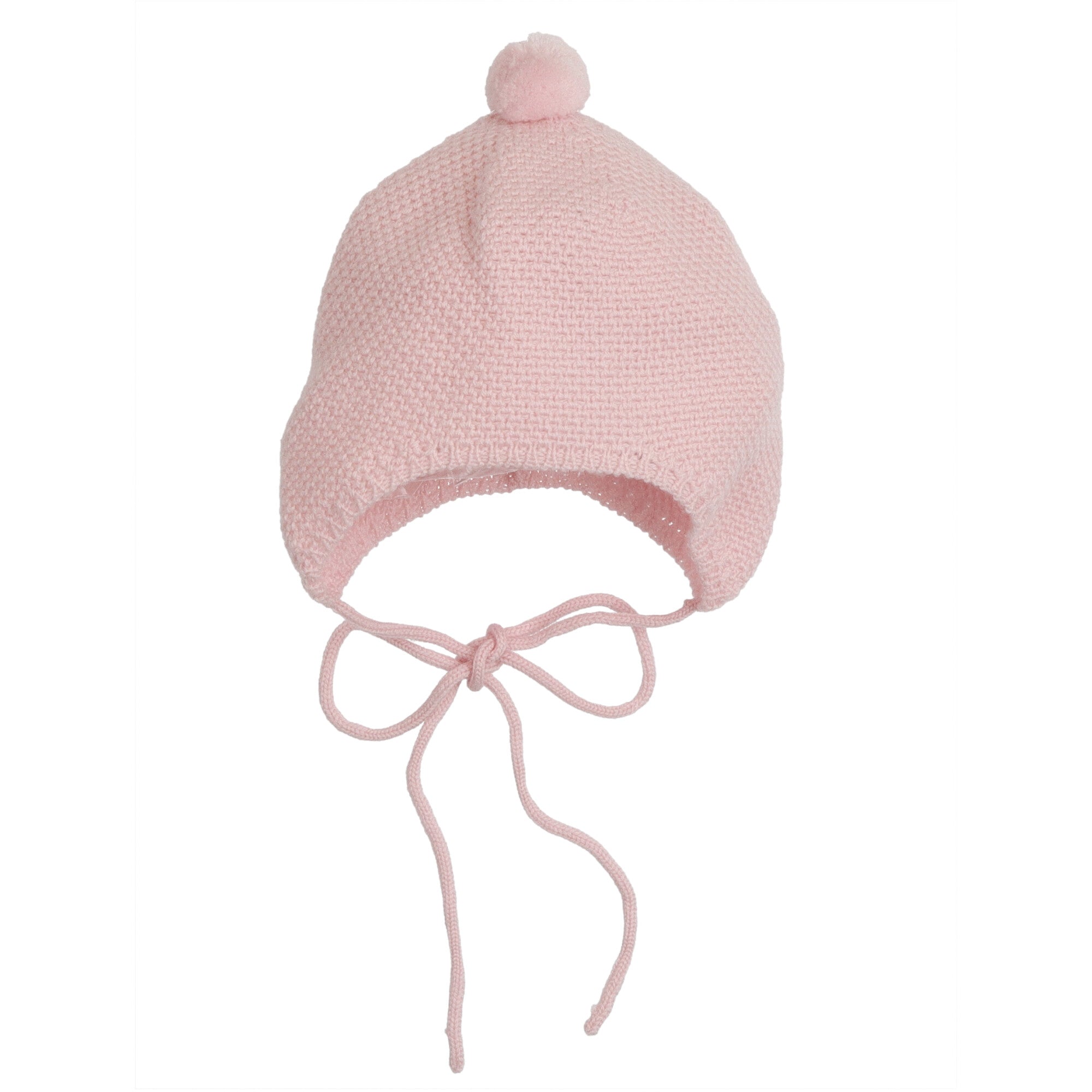 cappello-lana-rosa-con-ponpon