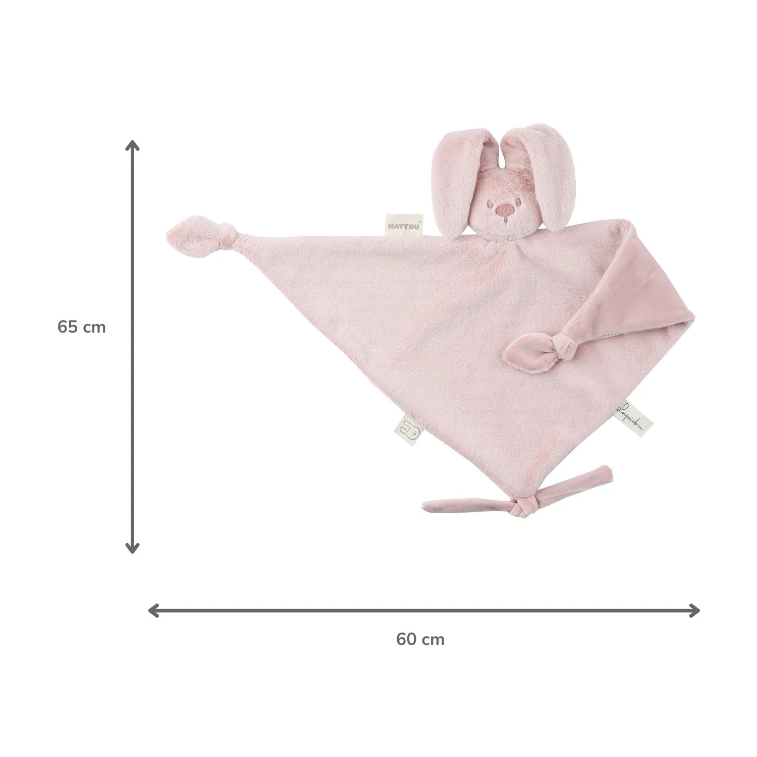 doudou per neonata in soffice tessuto colore rosa pallido coniglietto consolatore per neonati adatta ai bambini prematuri