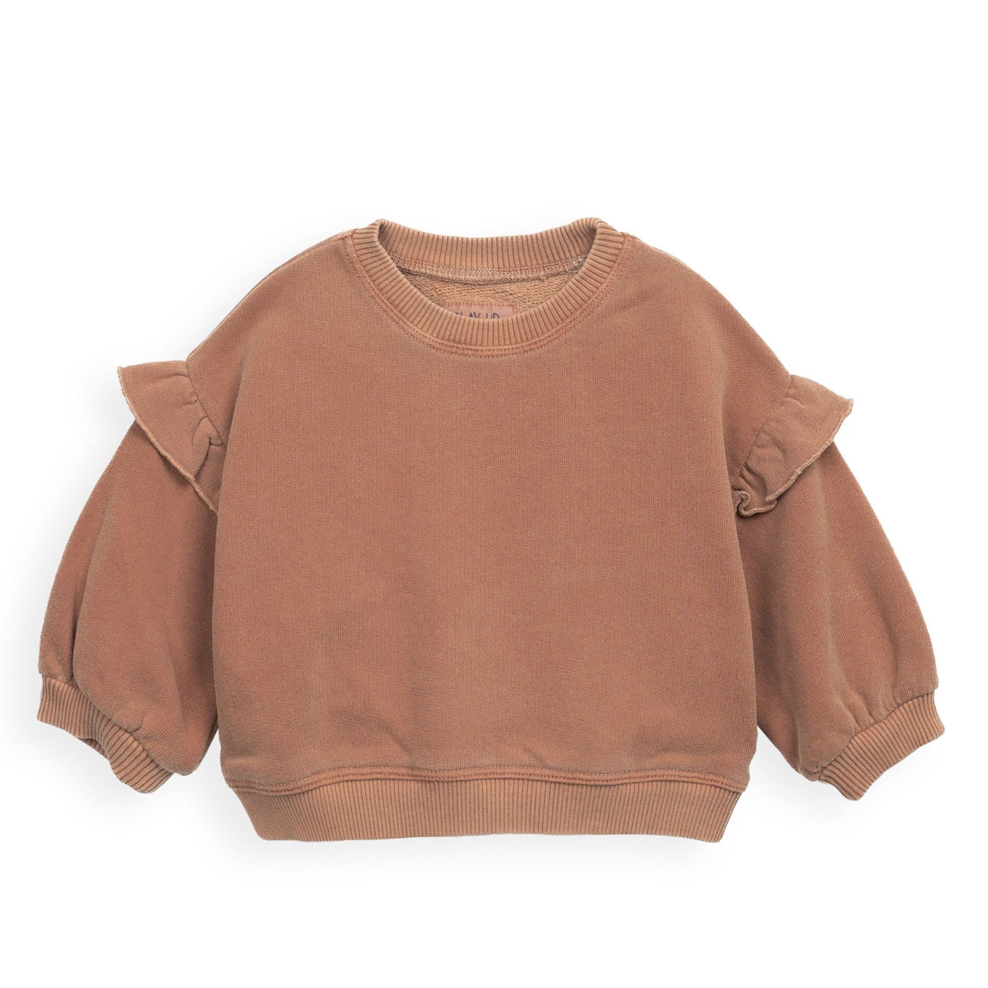 maglione-di felpa-colore-arancione-per-bambina