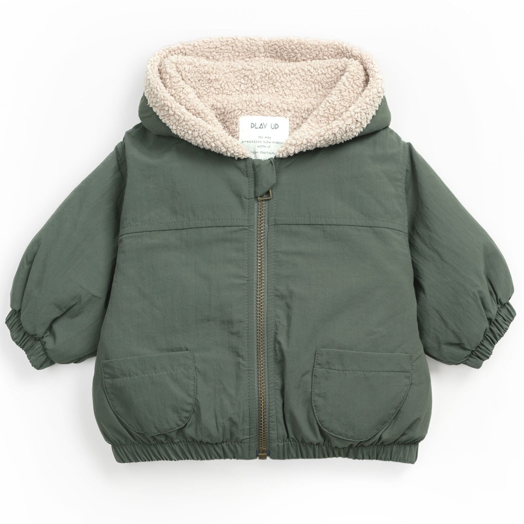 giacca-invernale-bambino-imbottita-teddy-colore-verde