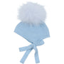 Cappellino in maglia pompon rimovibile