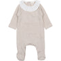Tutina a Righe Beige