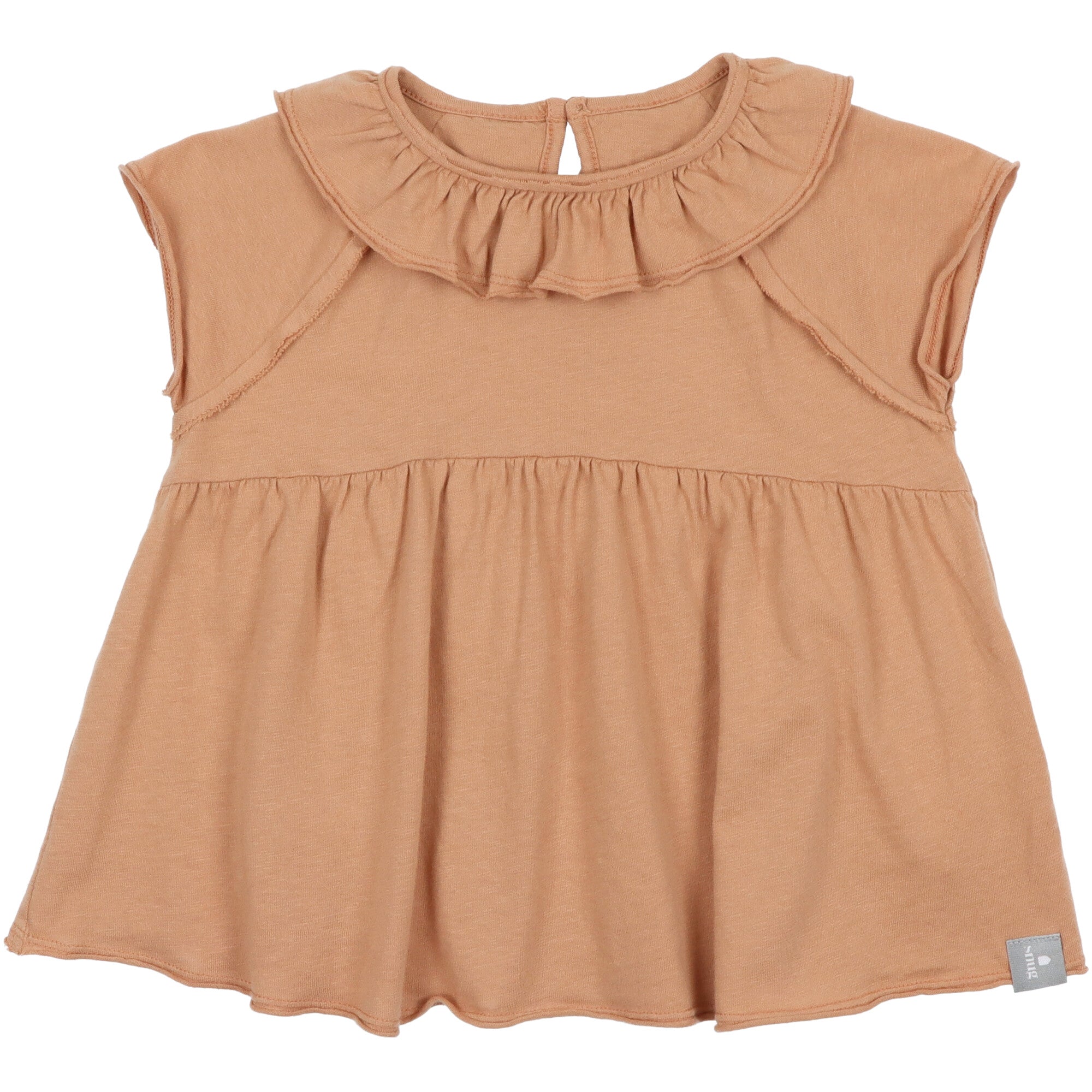 T-shirt Cotone Colletto Arricciato