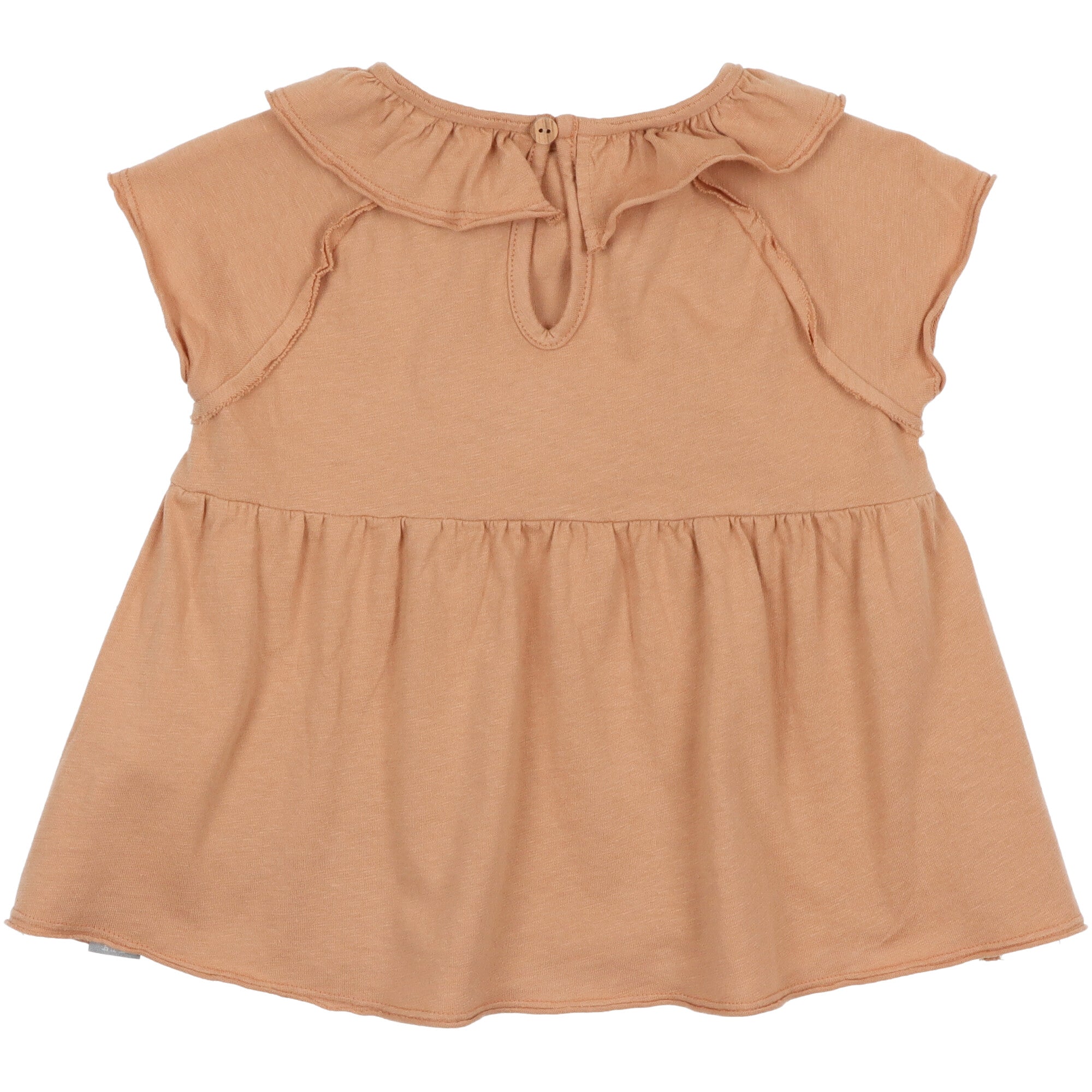 T-shirt Cotone Colletto Arricciato