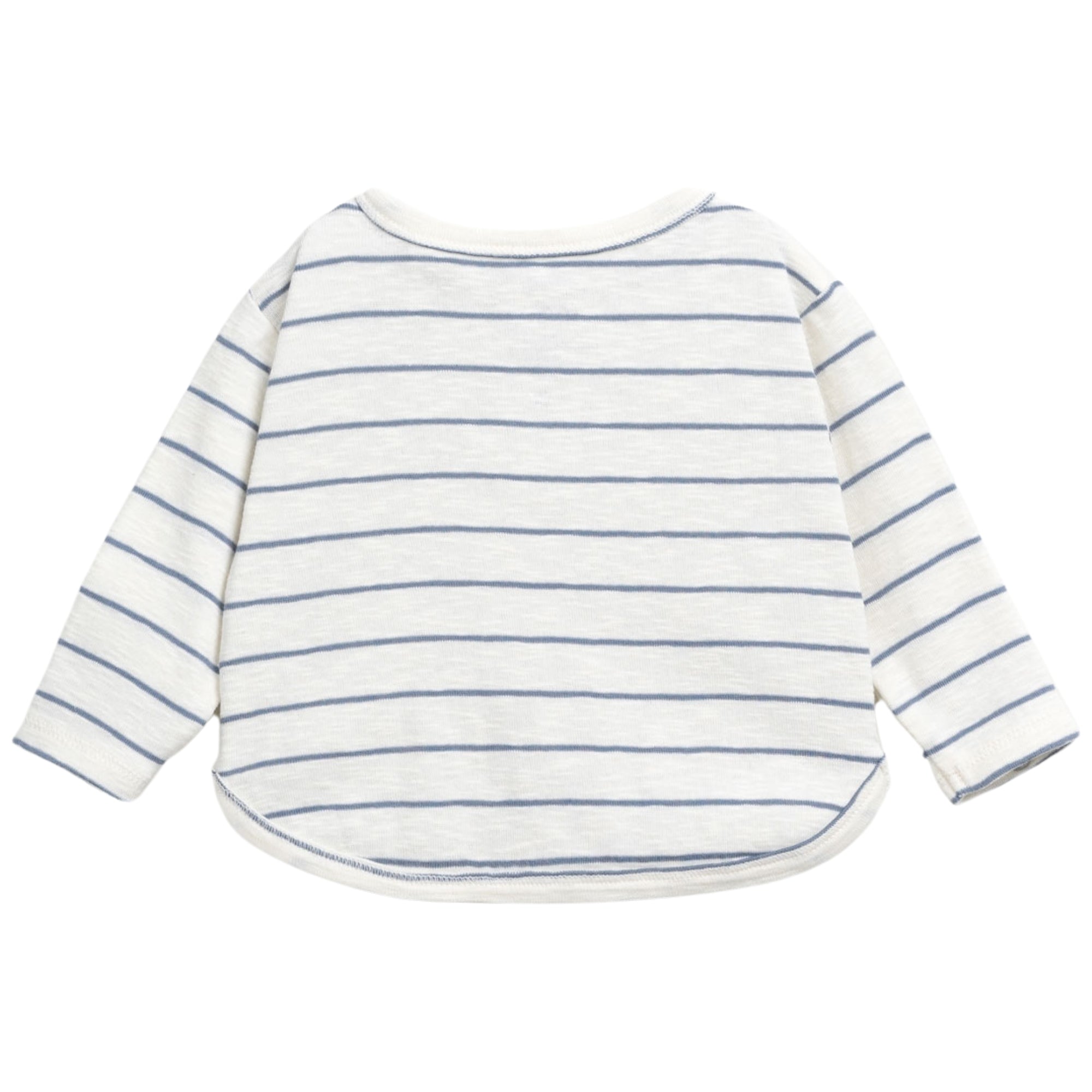 tshirt-bambino-in-cotone-a-righe-blu-manica-lunga-cotone-bio