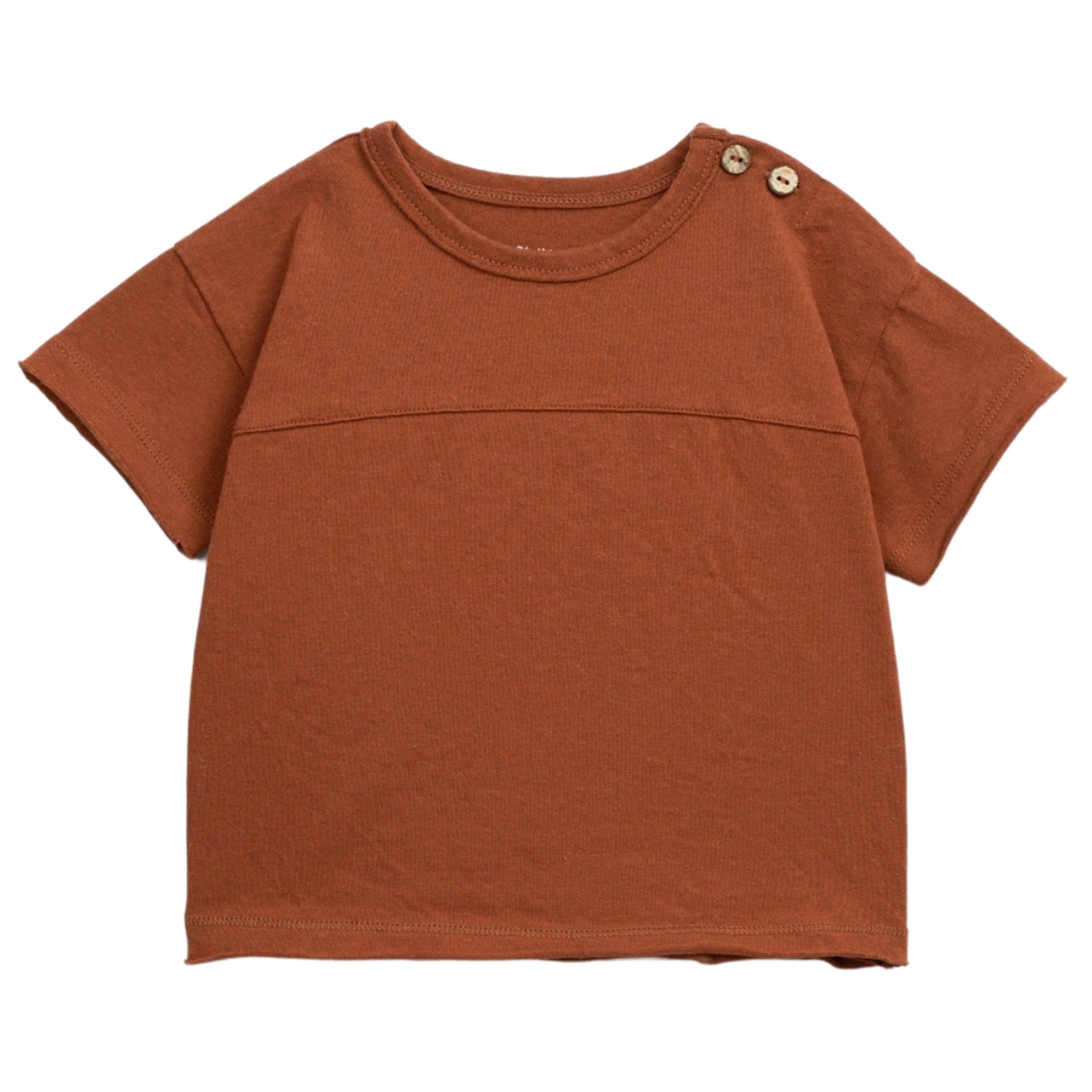 t_shirt-bimbo-mezza-manica-stiva-in-cotone-tinta-unita-rosso-scuro