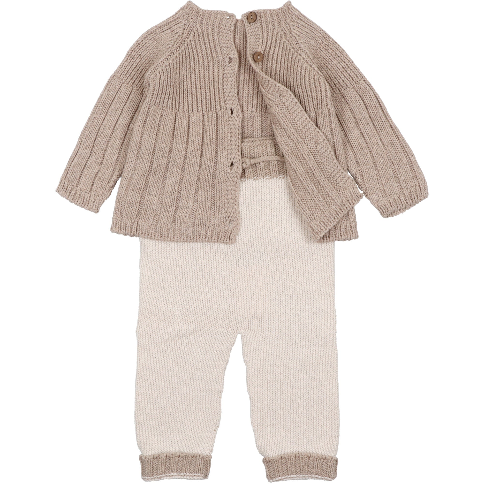 maglione-reversibile-e-pantaloni-in-filo-di-cotone-bicolore-beige-per-neonati-brand-liandme