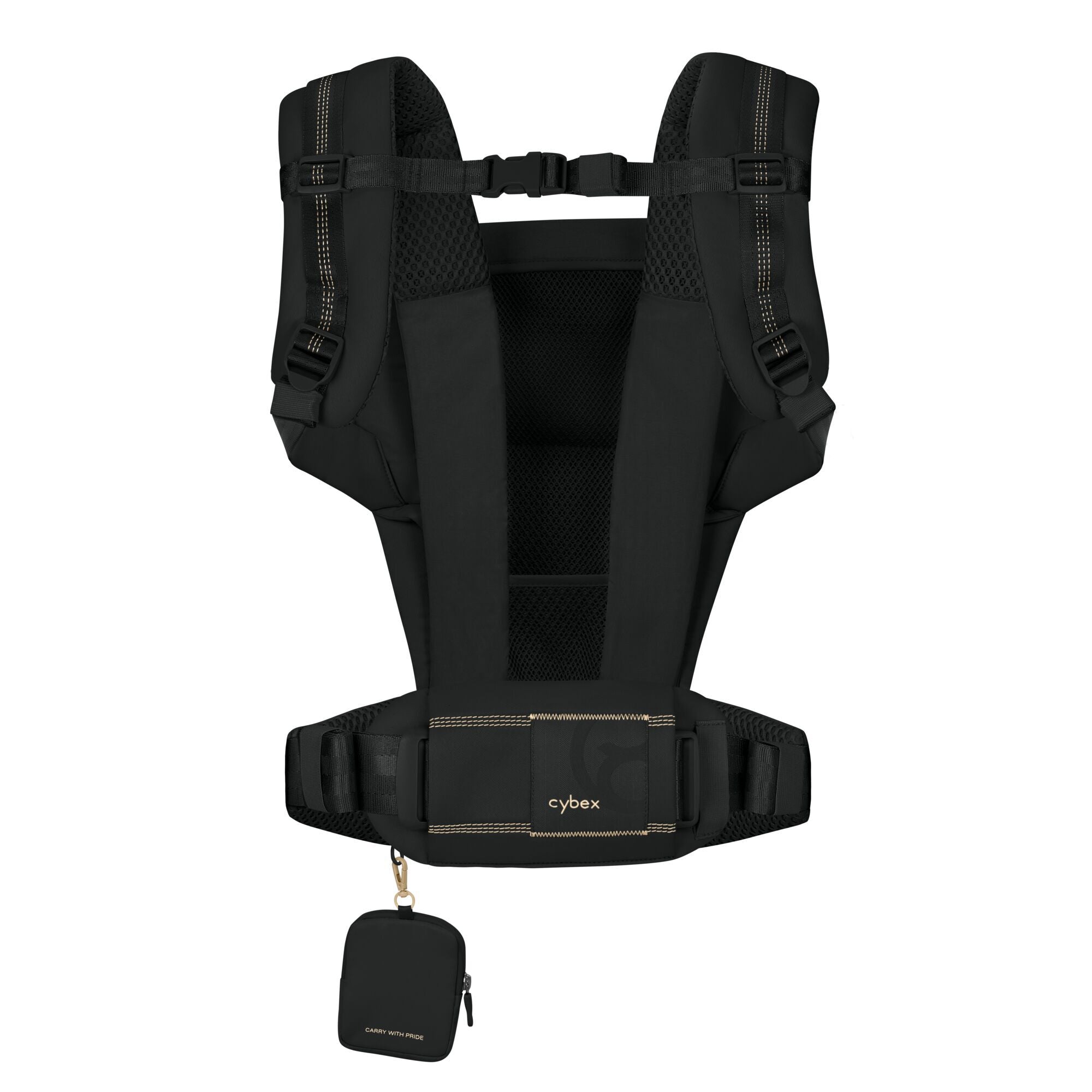 Marsupio ergonomico Laila Cybex nero in tessuto traspirante, pensato per accompagnare il bambino fin dai primi giorni. Offre 3 posizioni di utilizzo per adattarsi alla crescita e alle esigenze quotidiane, mentre la pratica tasca canguro favorisce il contatto pelle a pelle tra genitore e neonato. Comodo, sicuro ed elegante, è ideale per vivere ogni momento con il tuo bambino in piena libertà.
