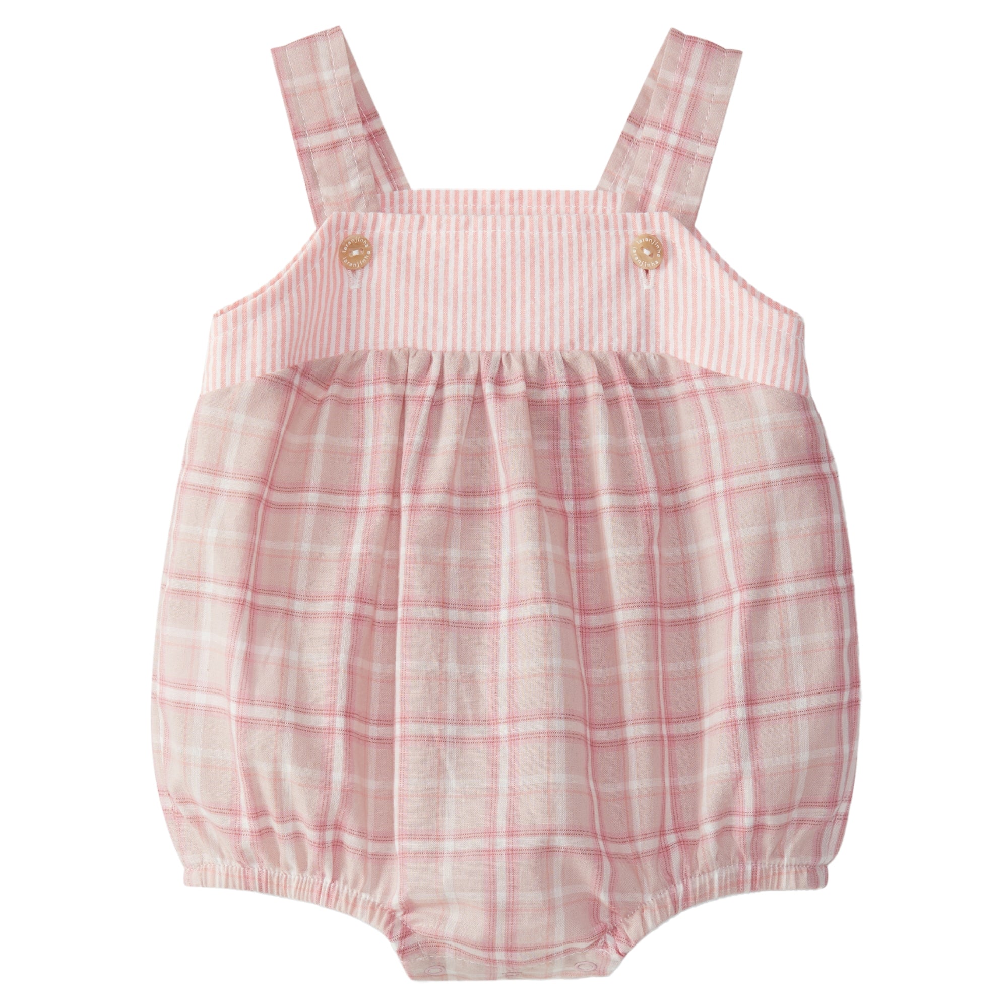 pagliaccetto-colore-rosa-tessuto-scozzese-per-bambino
