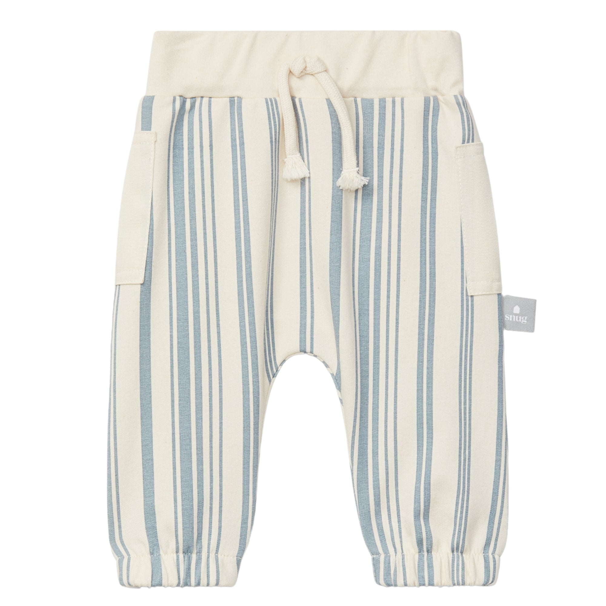 pantalone-bambino-stampati-a-righe-azzurre-vita-elastica-modello-sportivo