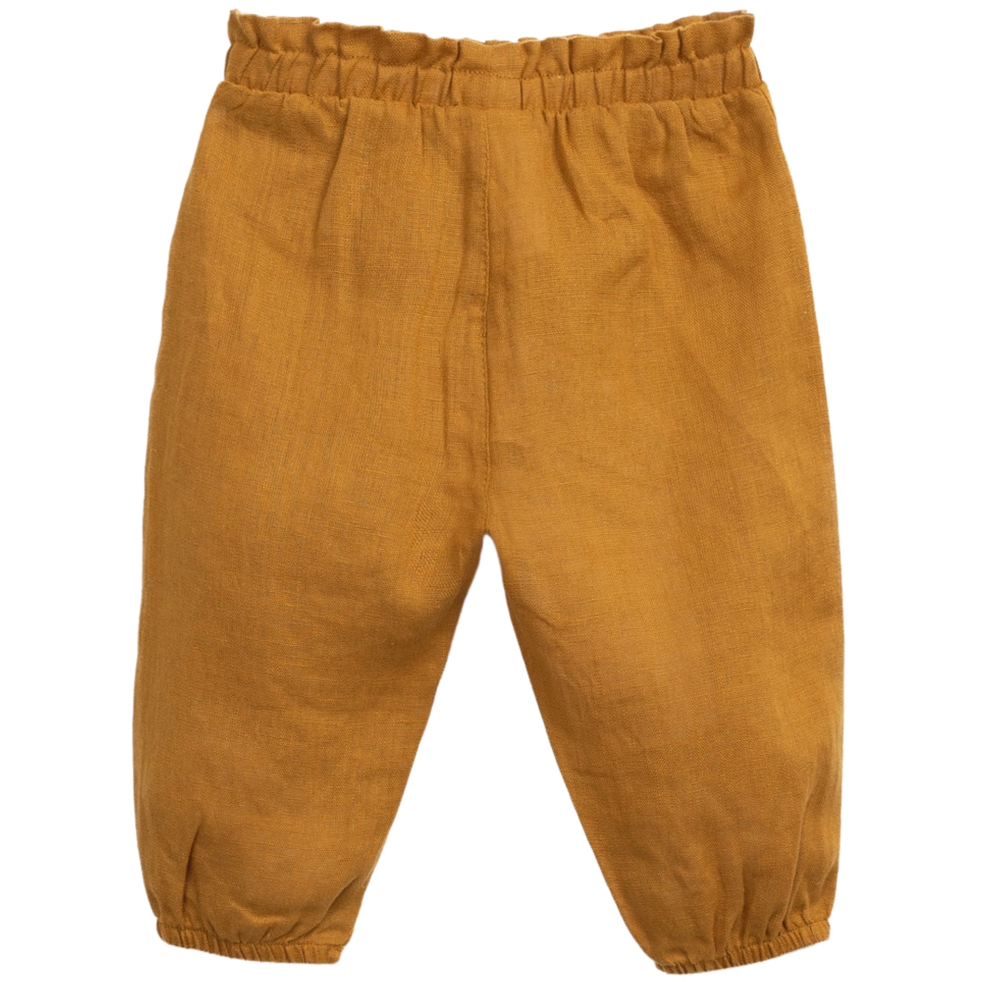 pantalone-lino-colore-arancio-con-fiocco-per-bambina