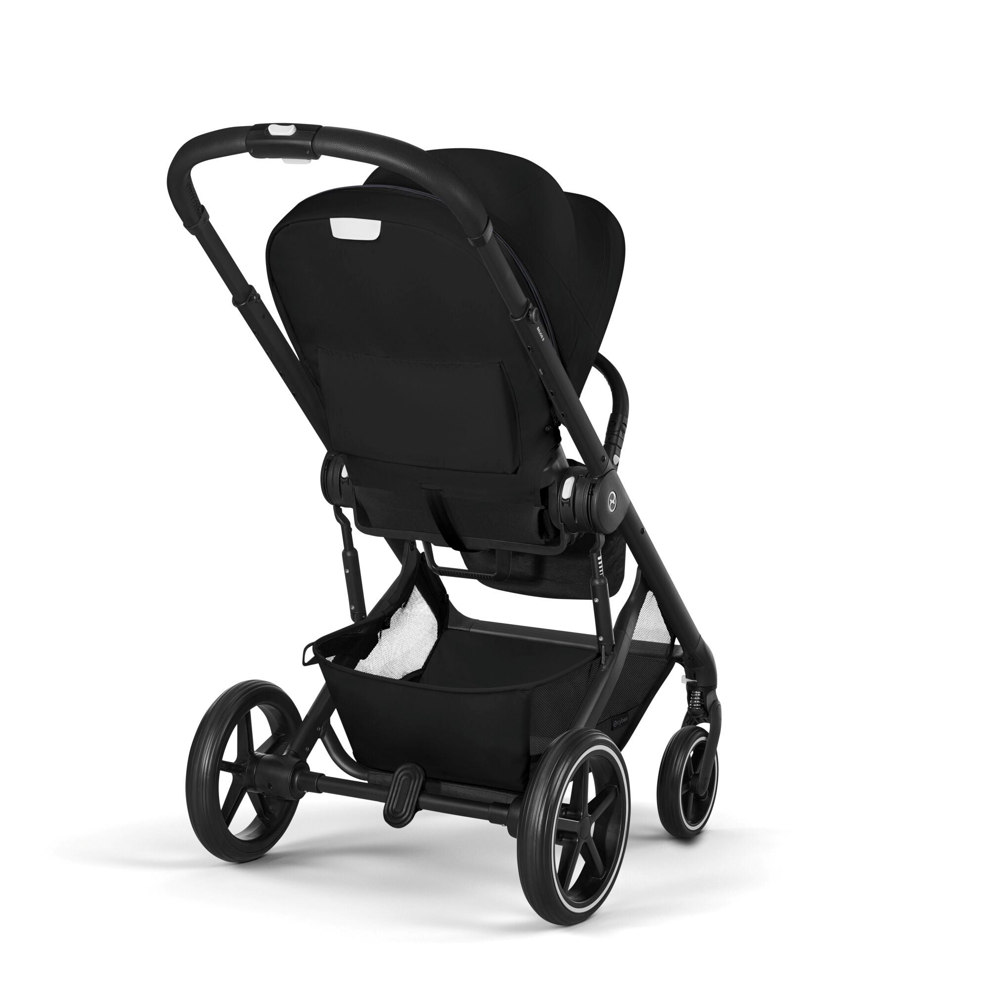 duo passeggino e navicella di cybex modello balios colore nero navicella richiudibile