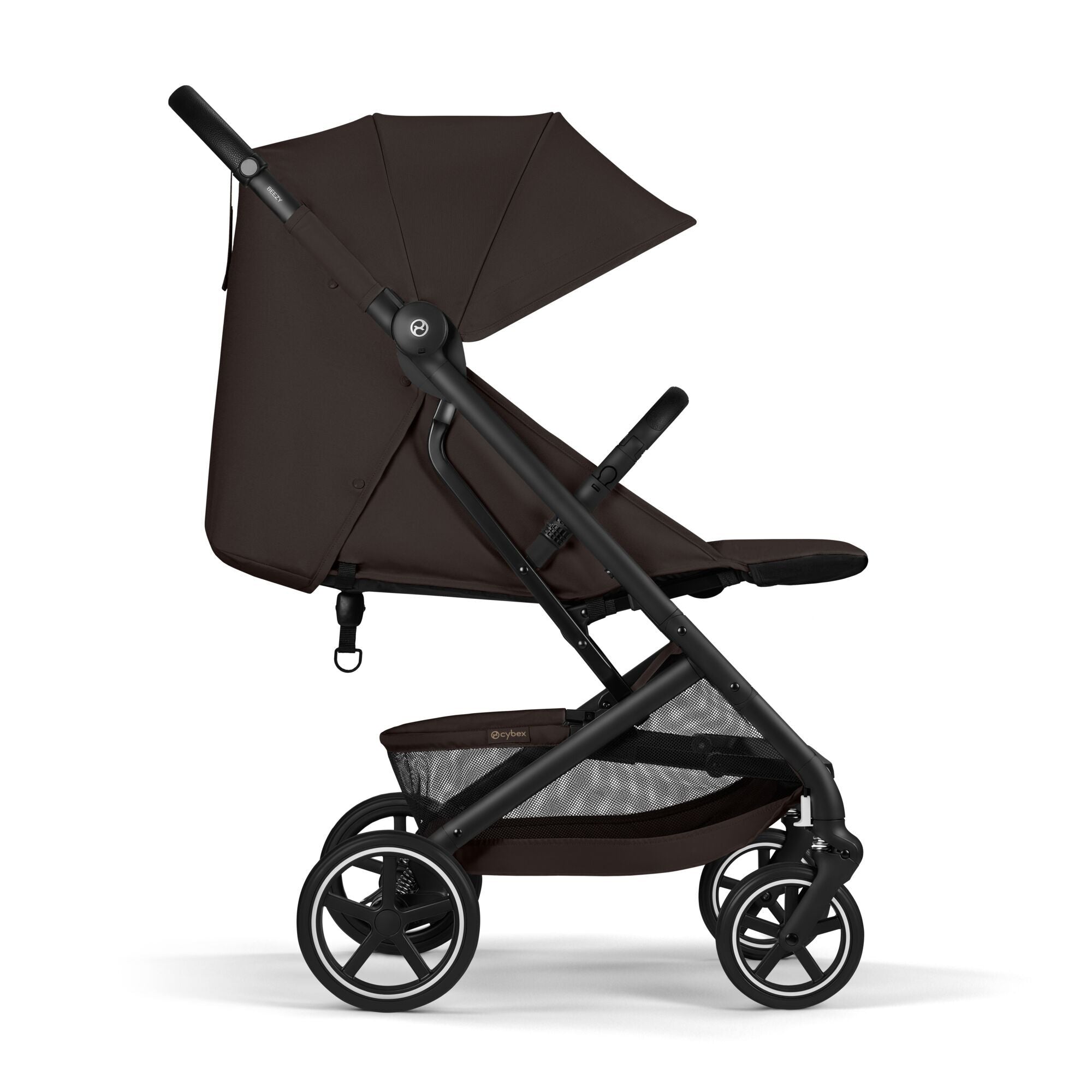 passeggino modello beezy di cybex colore cioccolatocon barra di protezione ruote ammortizzate fanno tutti i terreni rivenditore ybex mamma mi adora massa