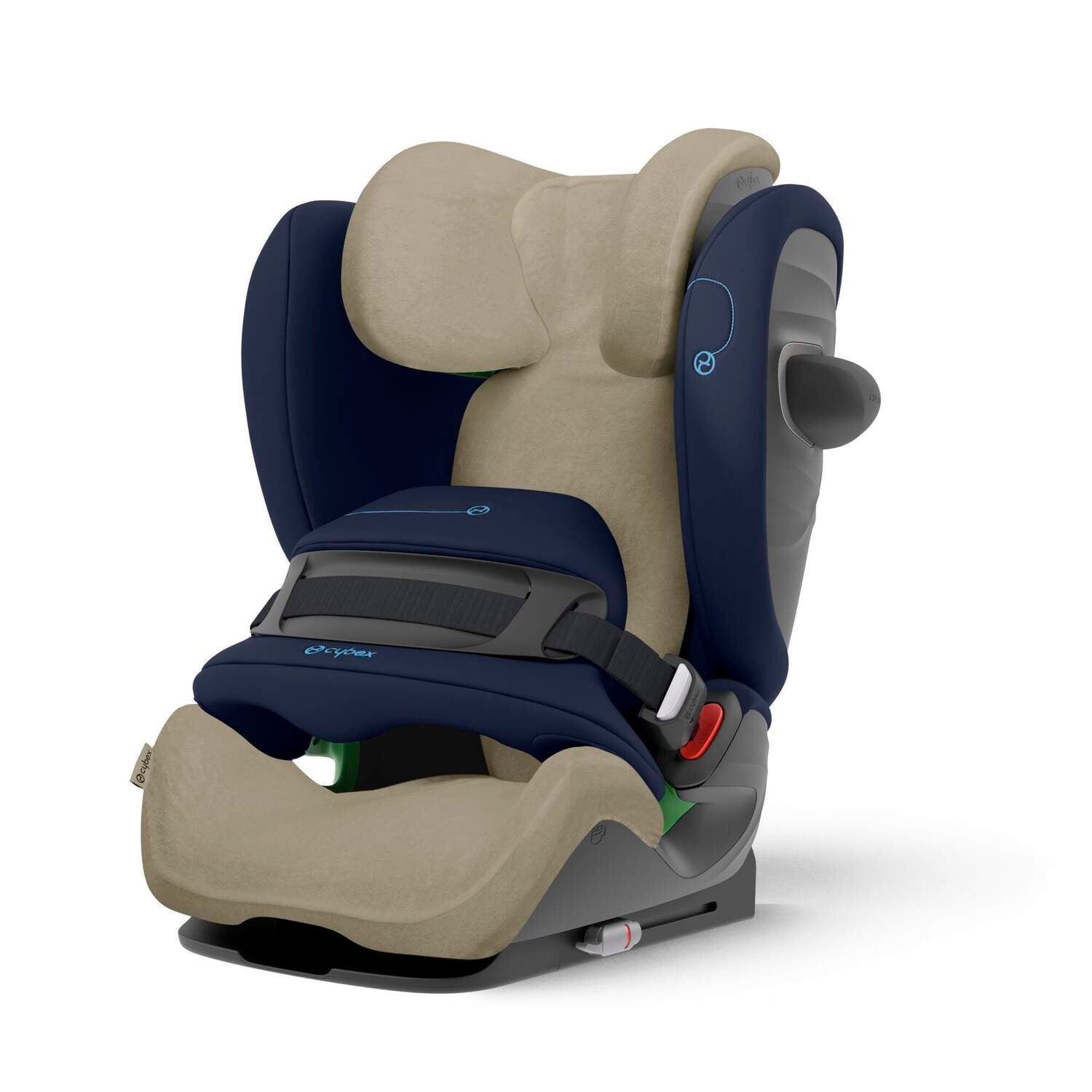 fodera seggiolini auto per brand Cybex in fibra di bambù colore beige seggioino solution e seggiolino pallas