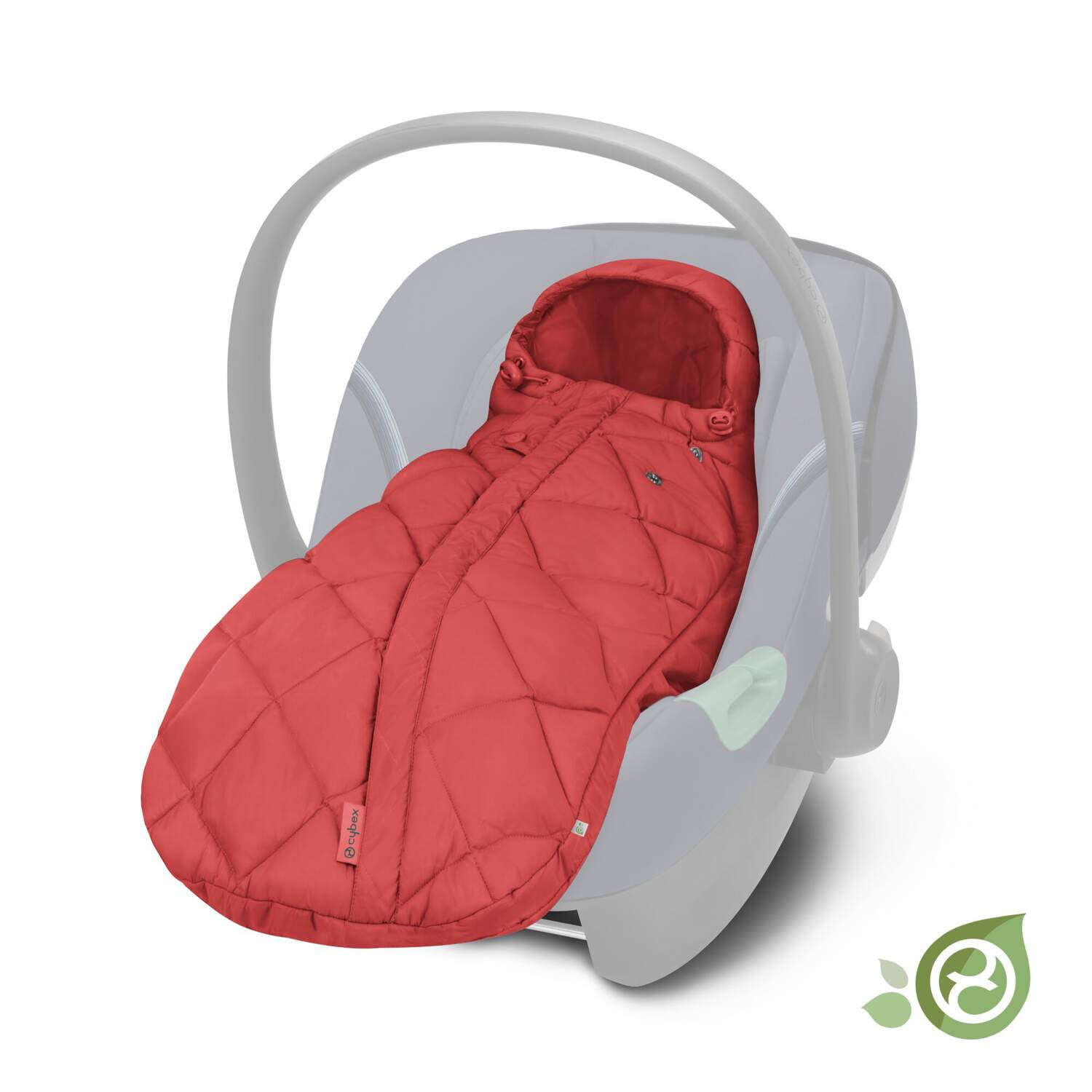 sacco per seggiolino auto colore rosso compatibile con tutti i seggiolini auto ideale per la stagione invernale termo regolabile
