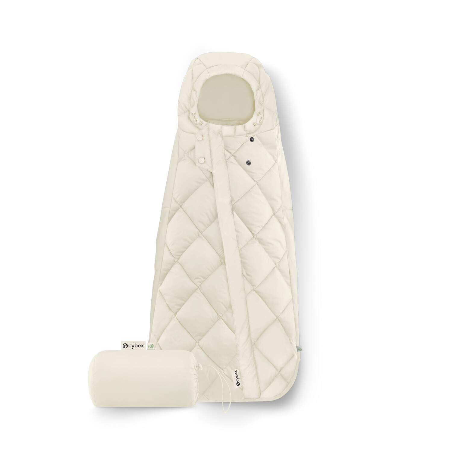sacco nanna per seggiolino auto di cybex snogga ideale per l'inverno colore bianco panna anti vento e pioggia utile per la neve sacco nanna universale