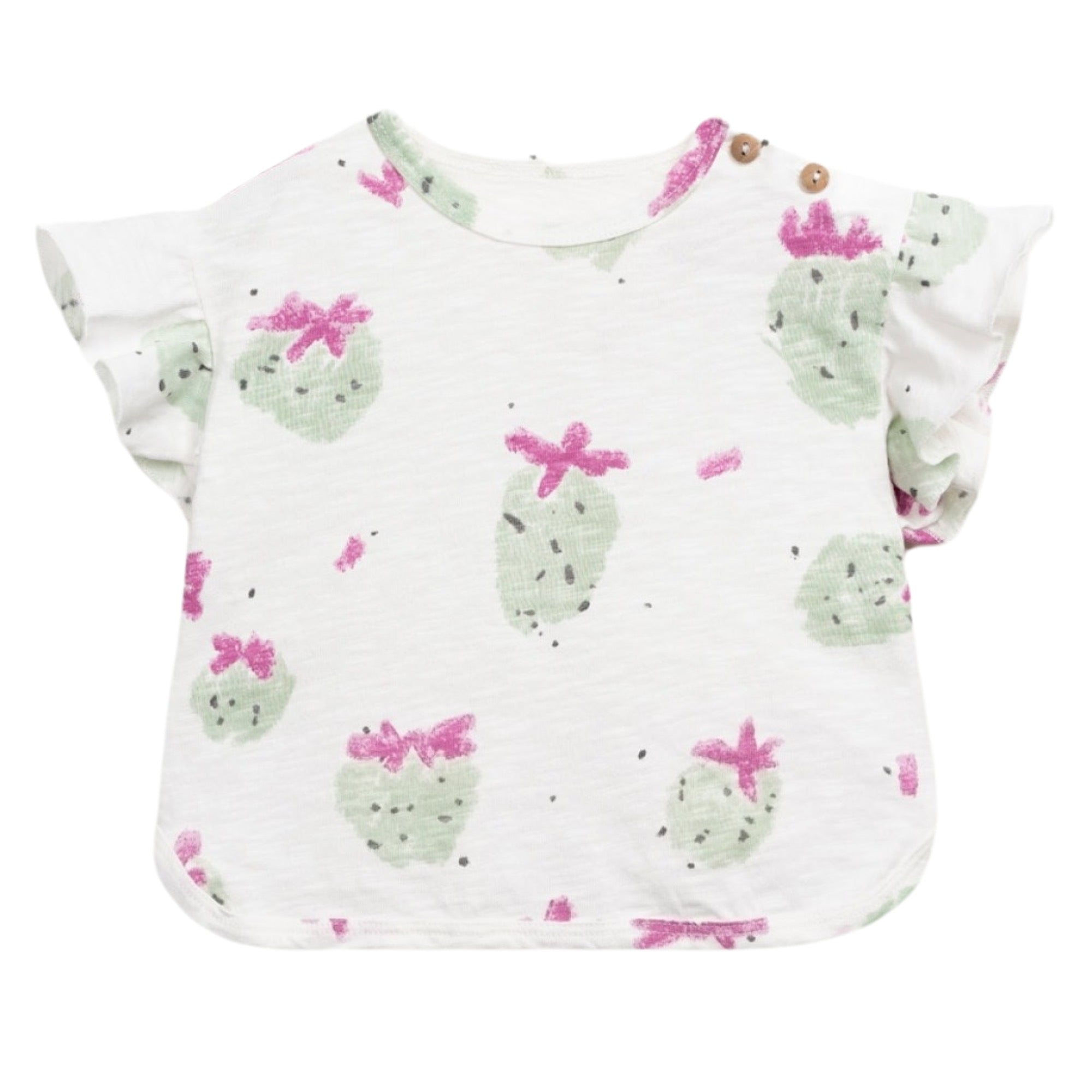 maglietta-in-cotone-stampa-fragole-per-bambina-estiva